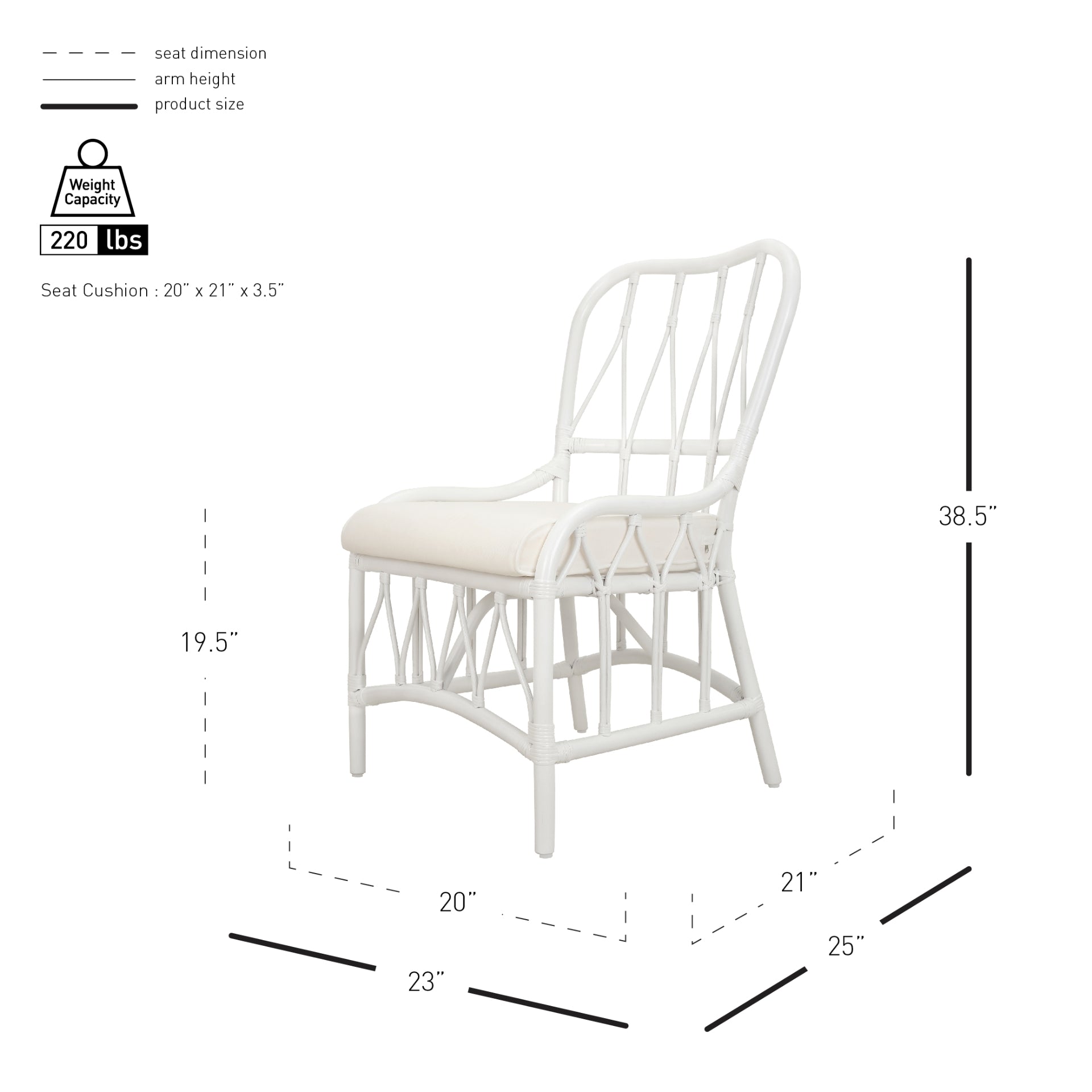 Ayanna Rattan Dining Side Chair - What A Room