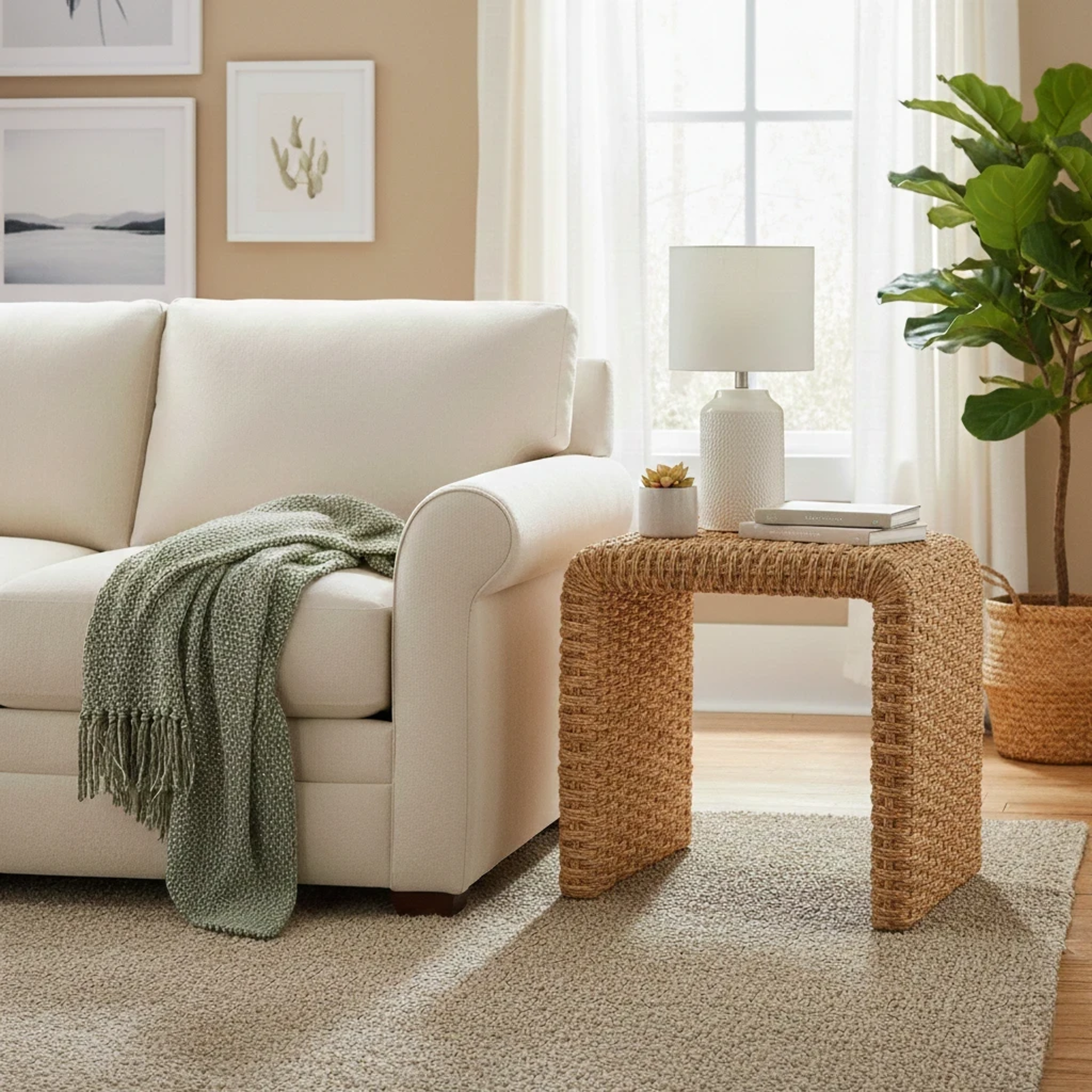 Vaine Abaca Side/End Table - What A Room