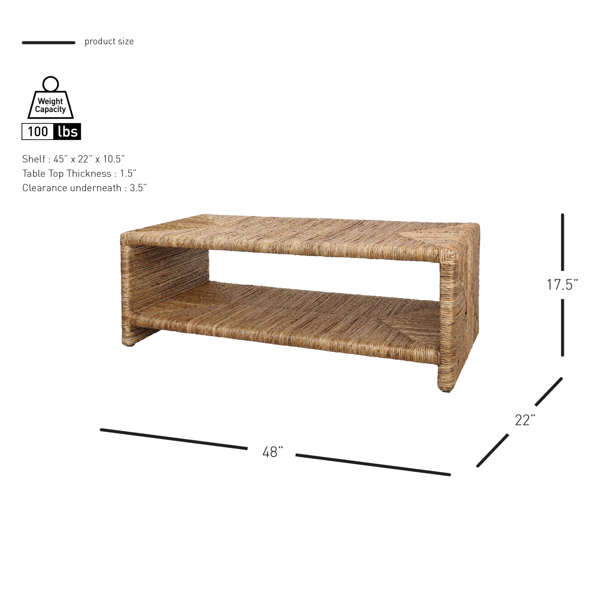 Kanza Abaca Coffee Table - What A Room