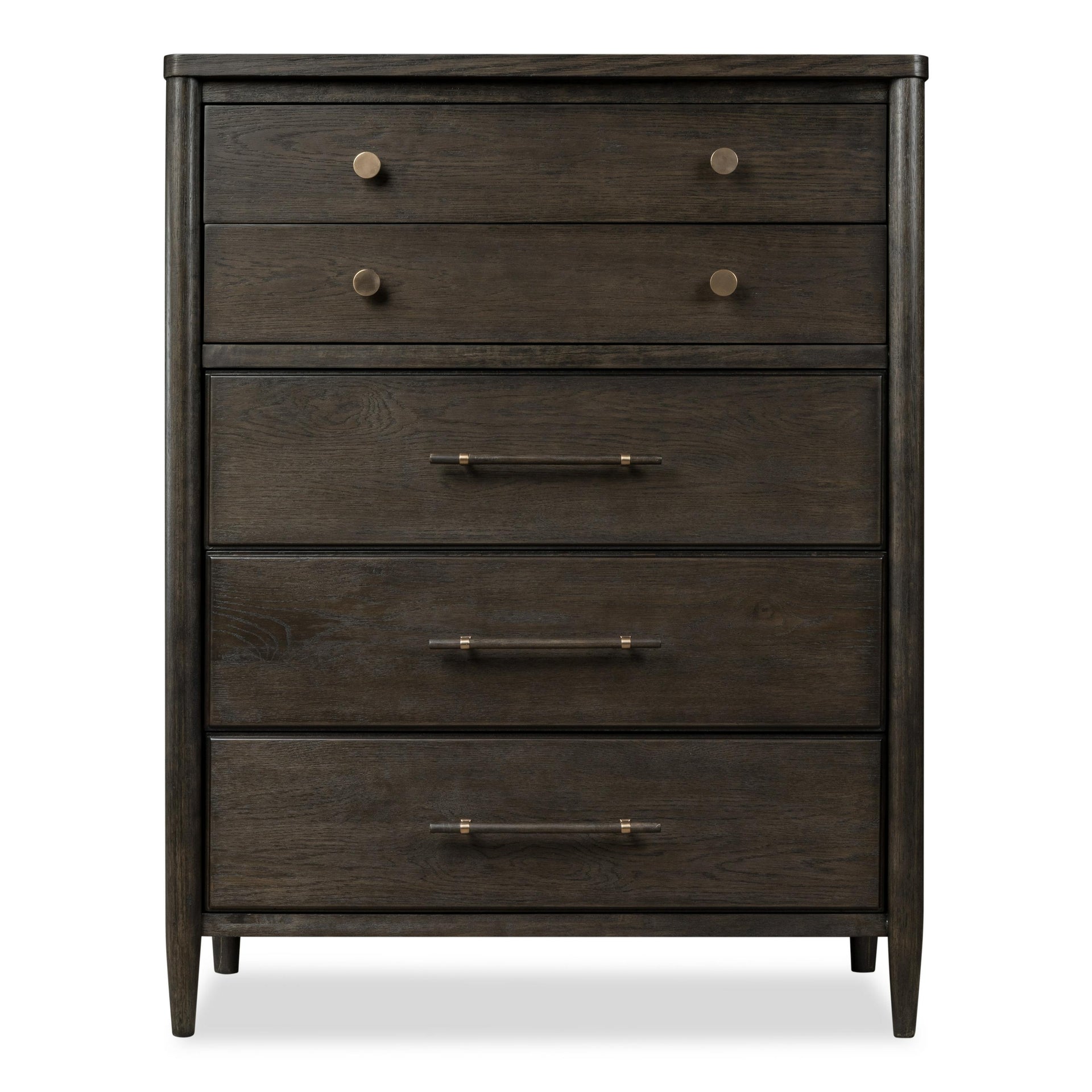 Rockport Five Drawer Oak Wood Chest in Yin - What A Room