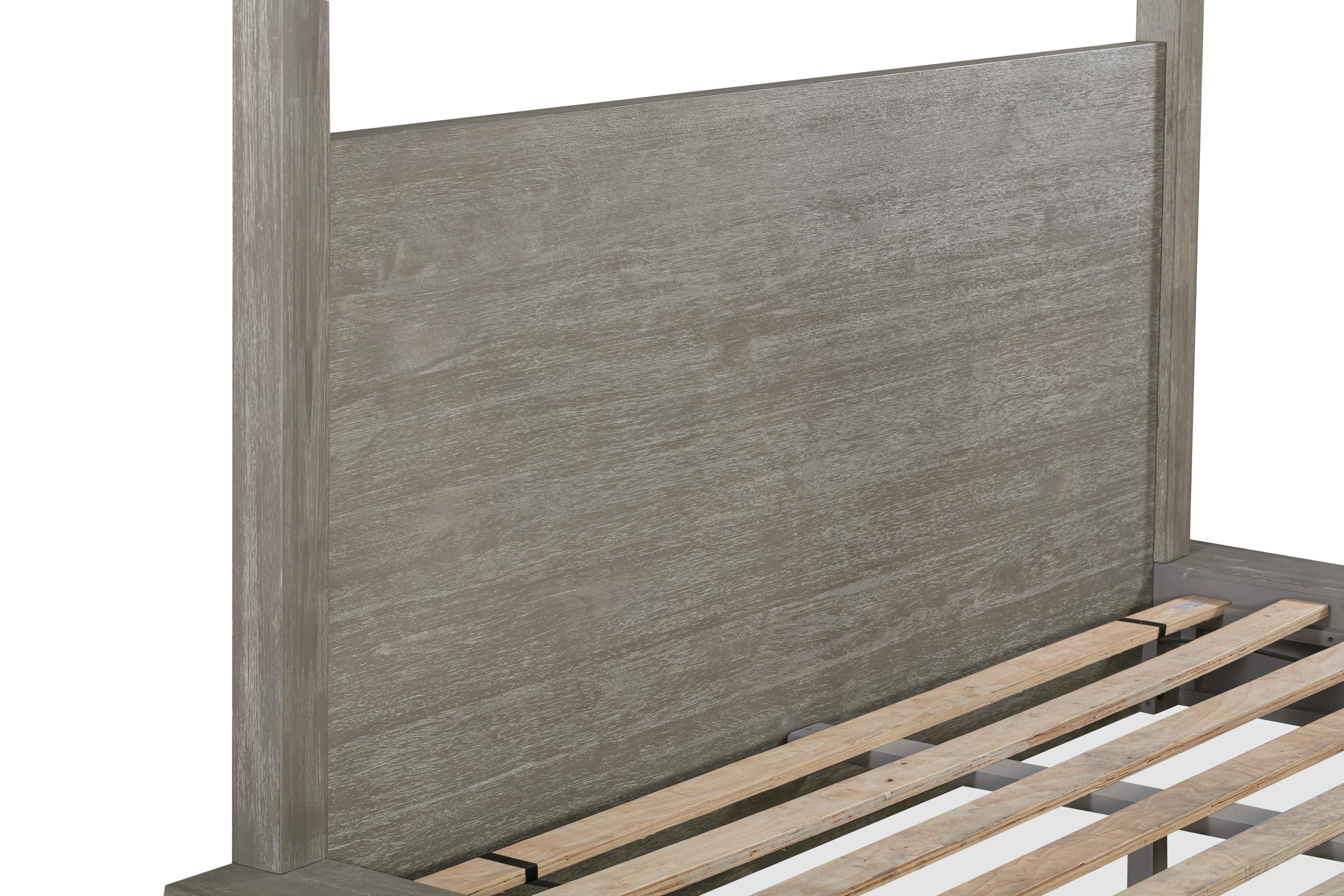 Melbourne Wood Canopy Bed in Mineral - What A Room