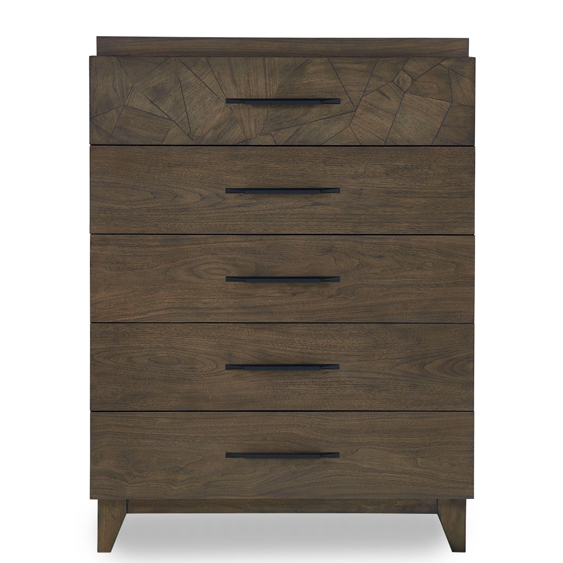 Broderick Five-Drawer Chest in Wild Oats Brown - What A Room