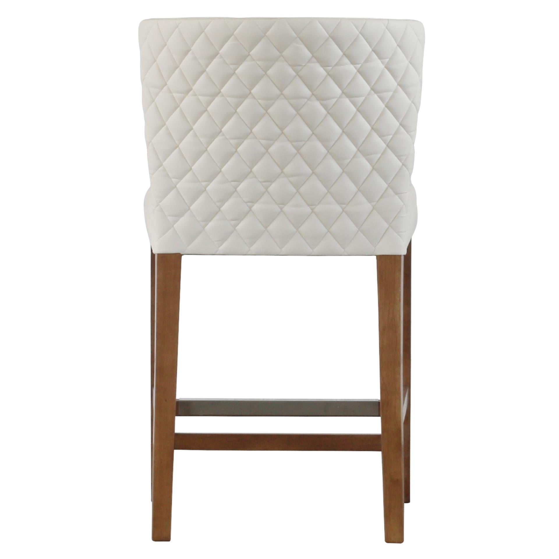 Albie Diamond Stitching Counter Stool - What A Room
