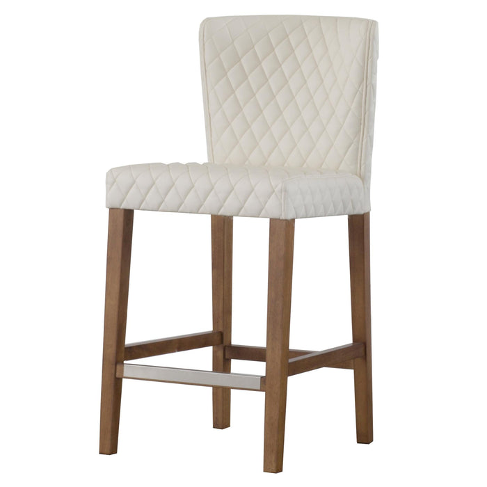 Albie Diamond Stitching Counter Stool - What A Room