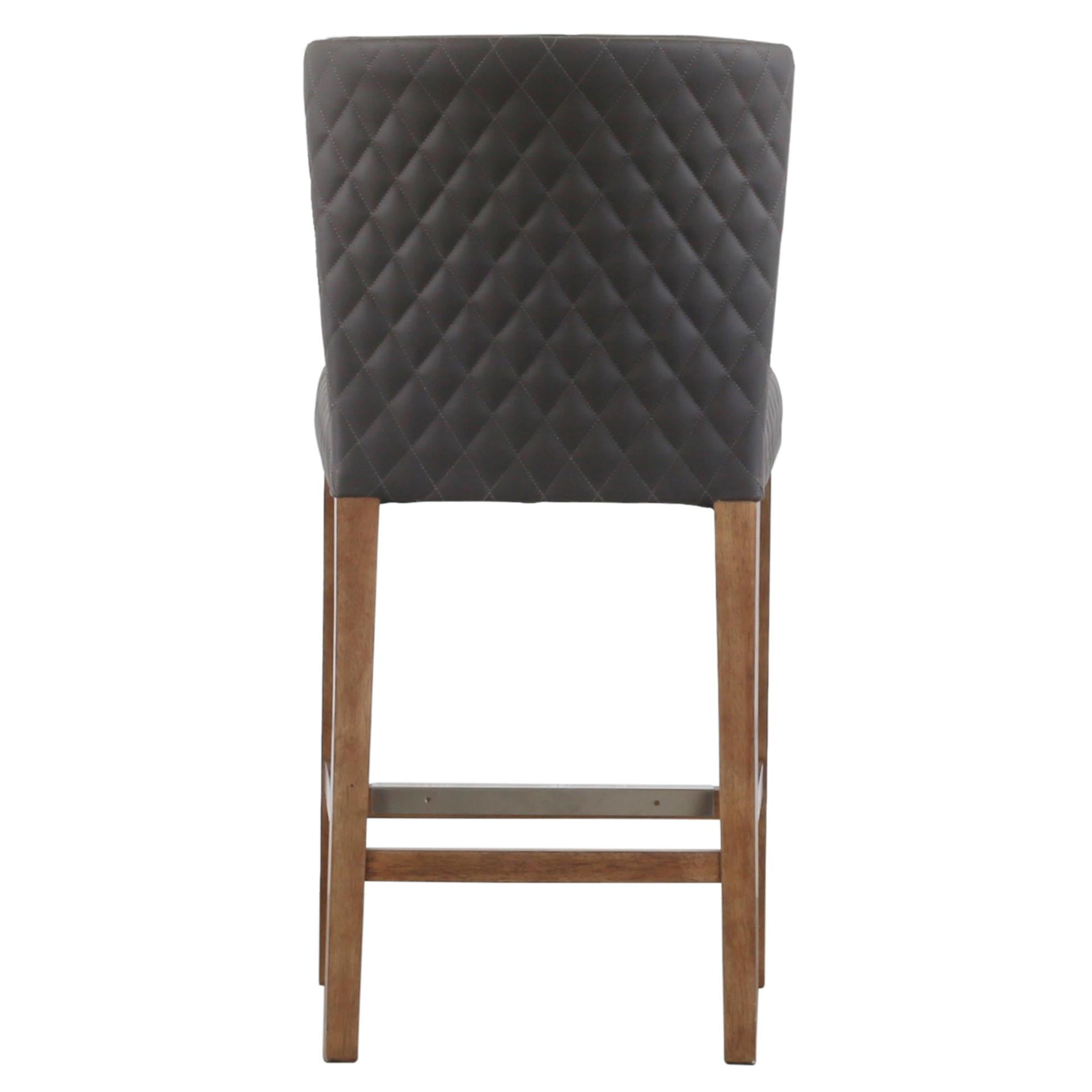 Albie Diamond Stitching Counter Stool - What A Room