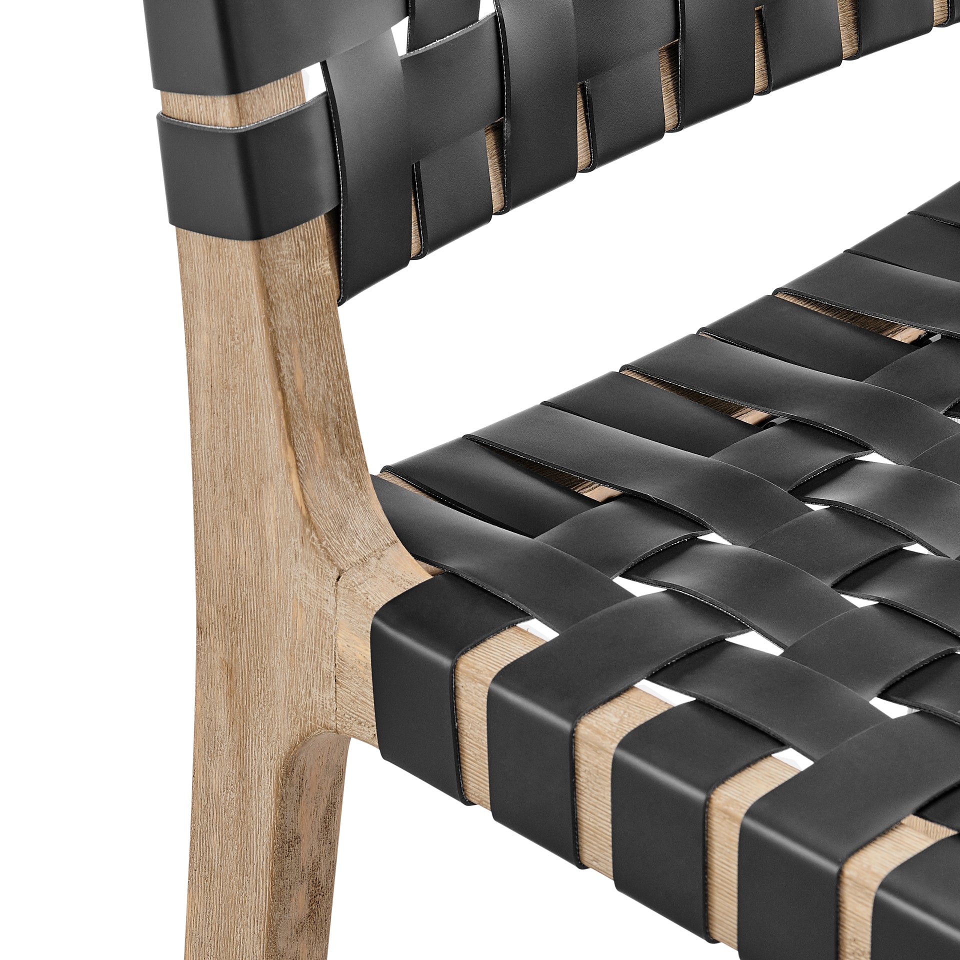 Marco Faux Leather Counter Stool Drift Wood Frame - What A Room