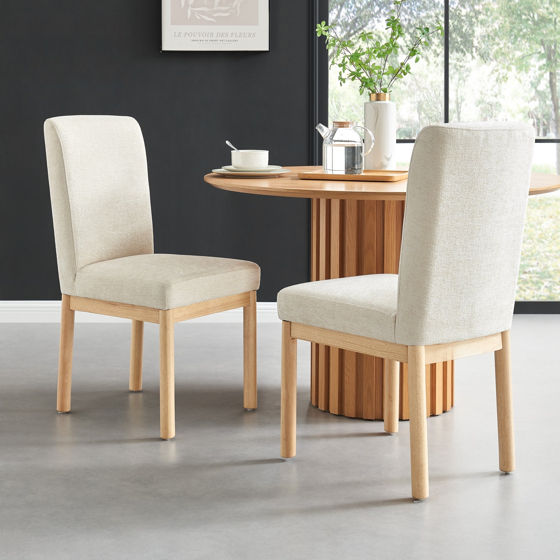 Bloomfield Fabric High-Back Dining Side Chair (Set of 2) - What A Room