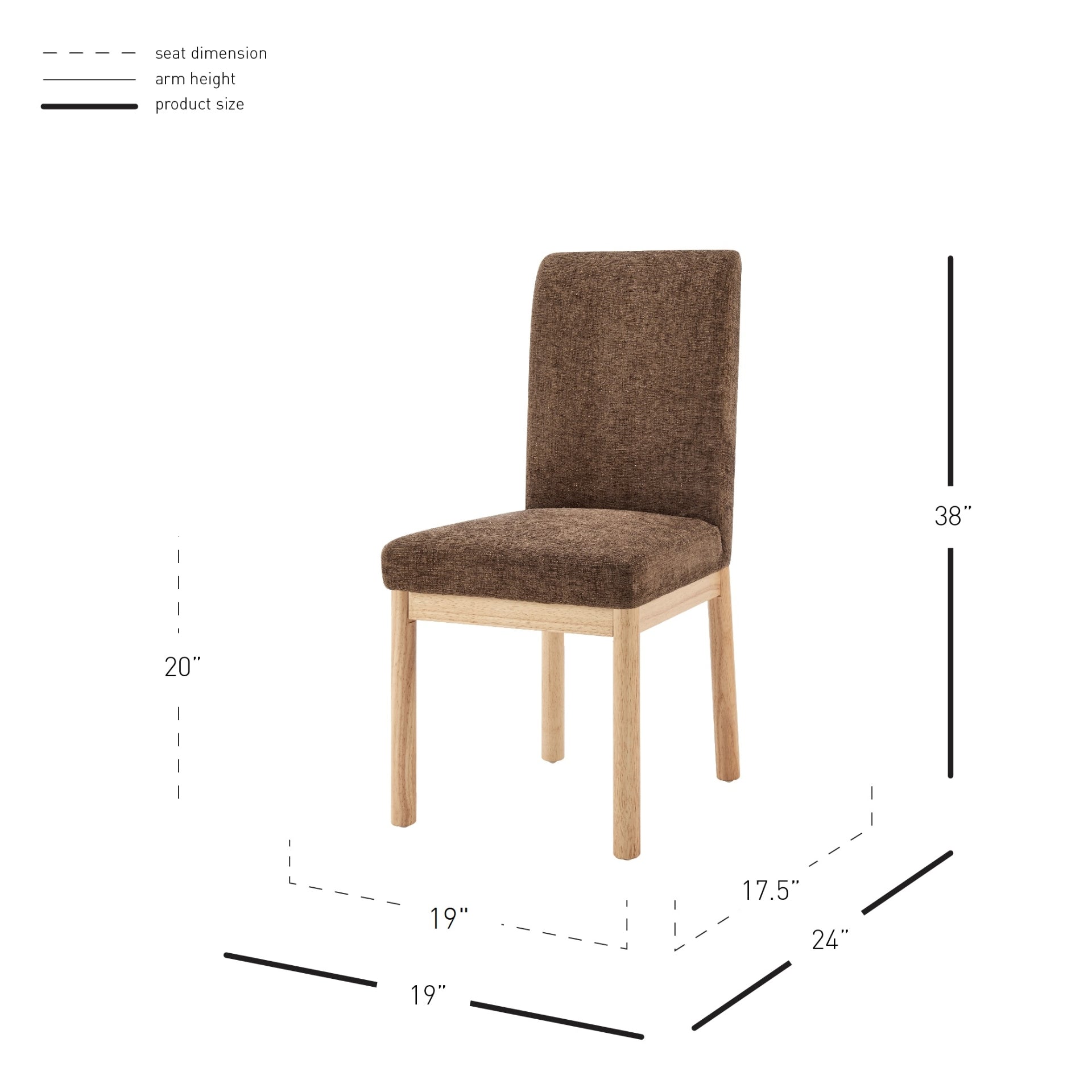Bloomfield Fabric High-Back Dining Side Chair (Set of 2) - What A Room