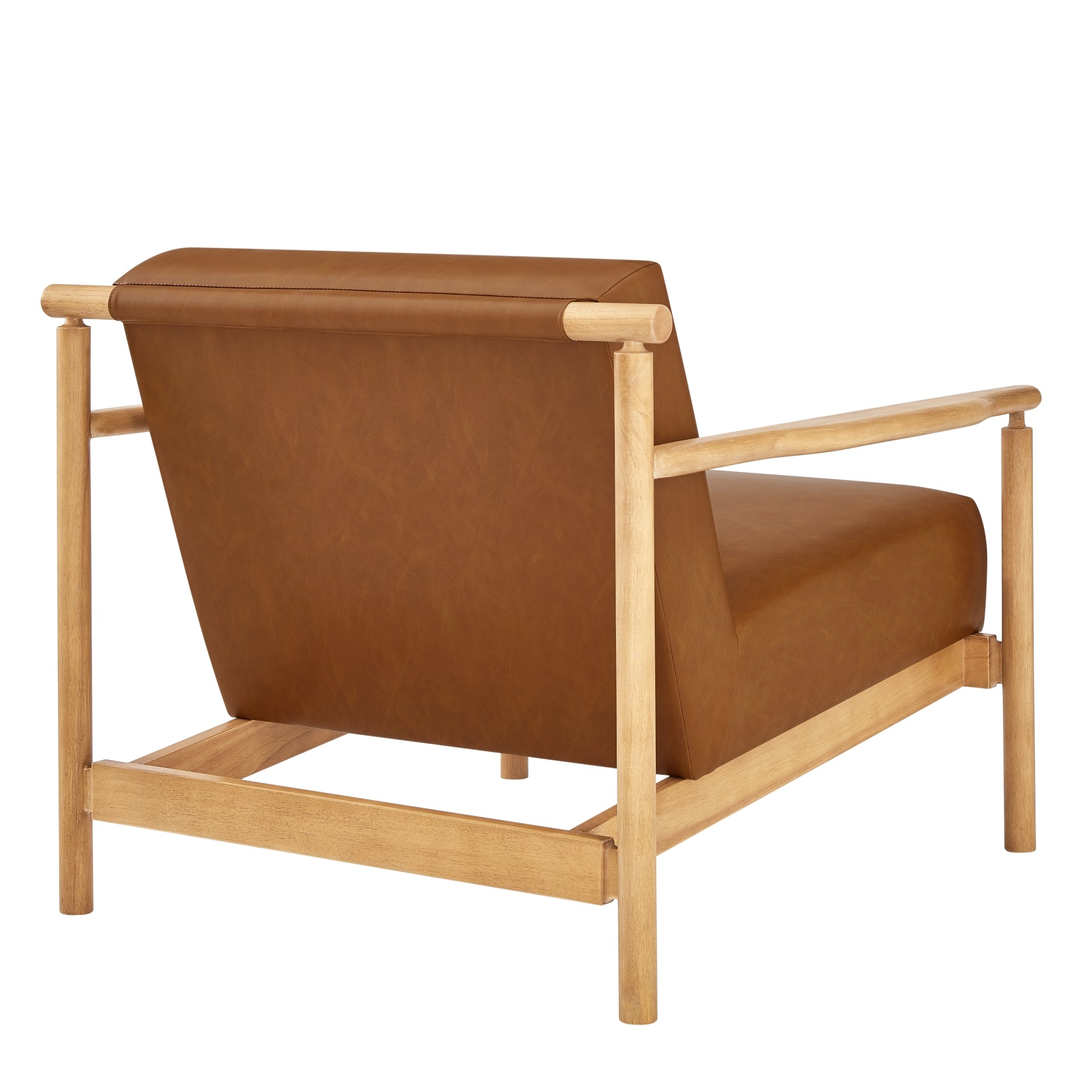 Arnold Faux Leather Accent Arm Chair - What A Room