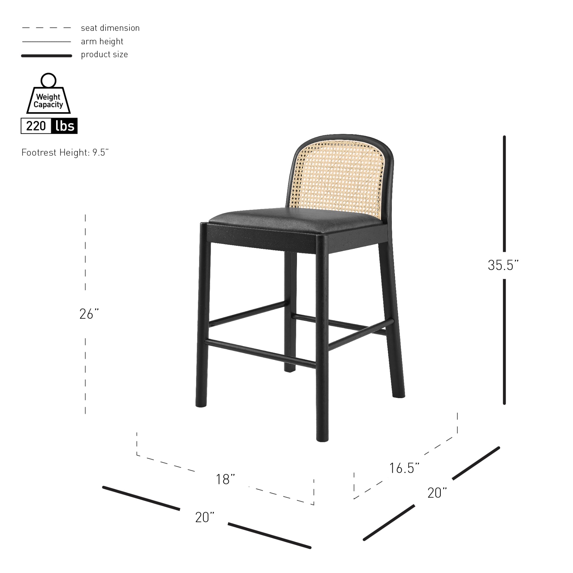 Donna Counter Stool (Set of 2) - What A Room