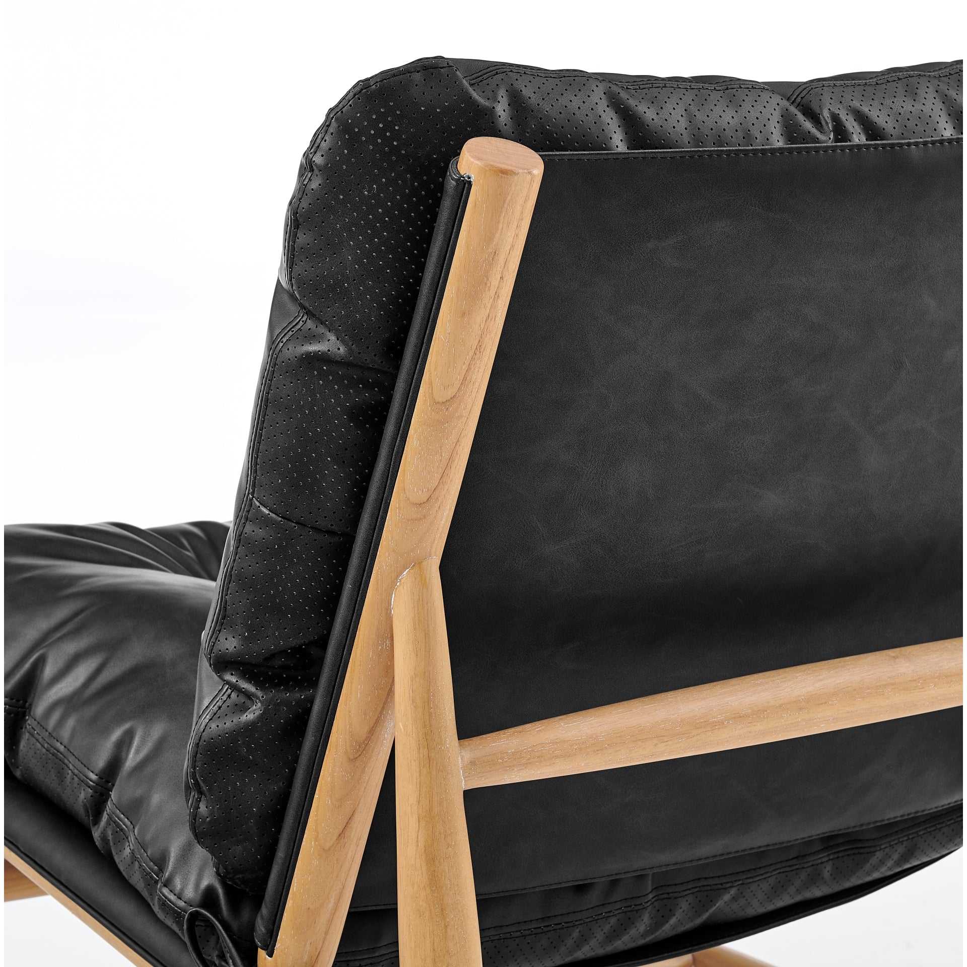 Oswald Faux Leather Tufted Accent Chair - What A Room