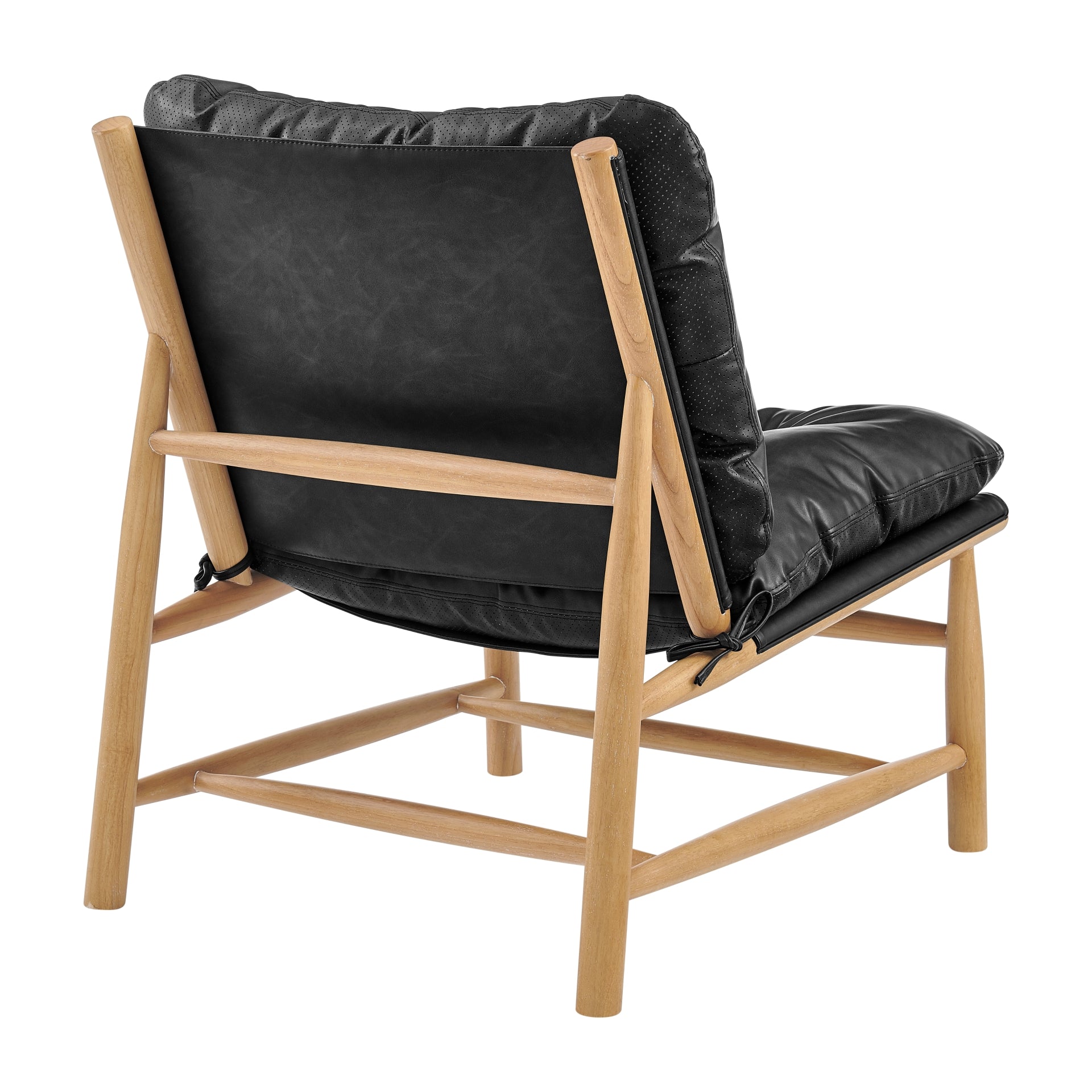 Oswald Faux Leather Tufted Accent Chair - What A Room