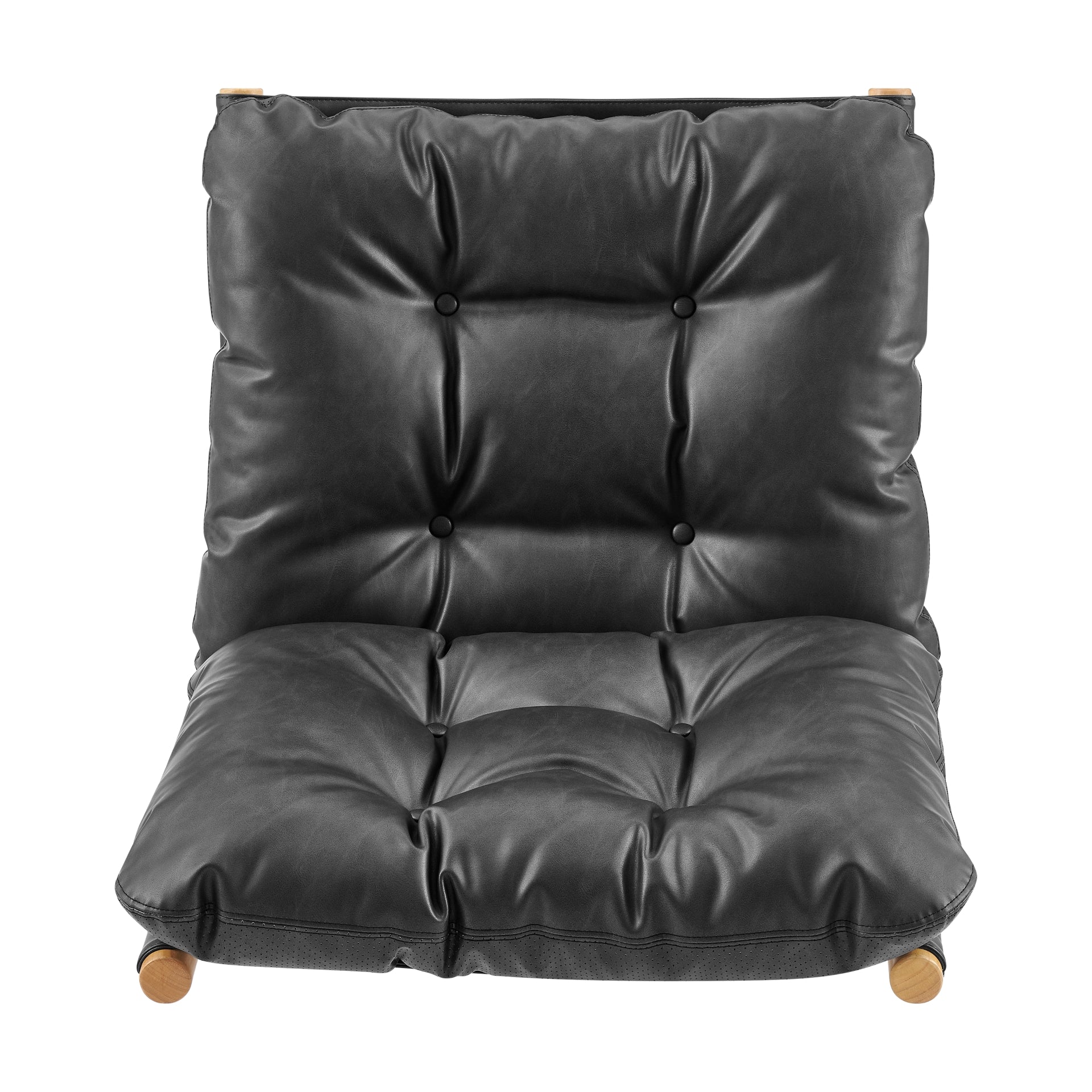 Oswald Faux Leather Tufted Accent Chair - What A Room