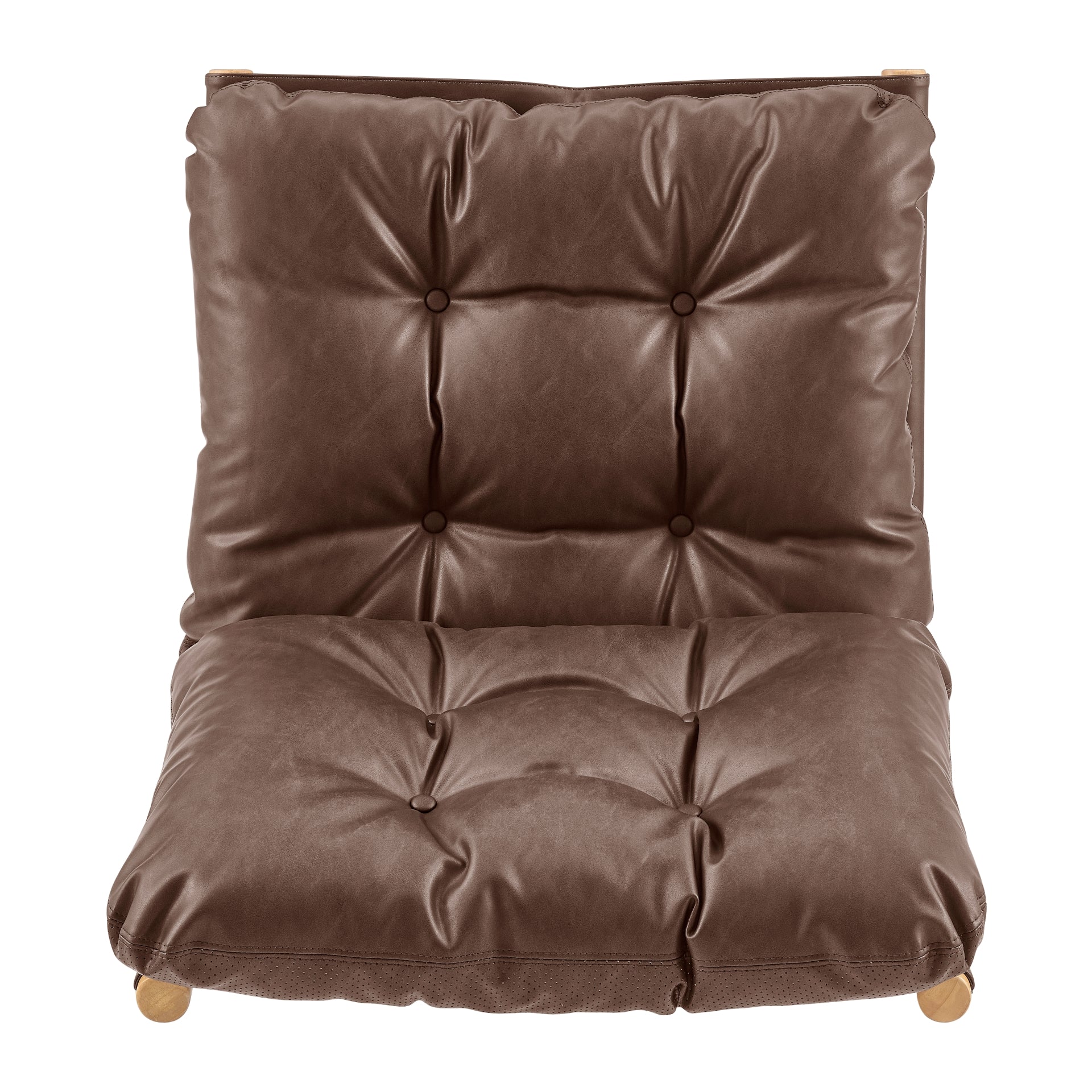 Oswald Faux Leather Tufted Accent Chair - What A Room