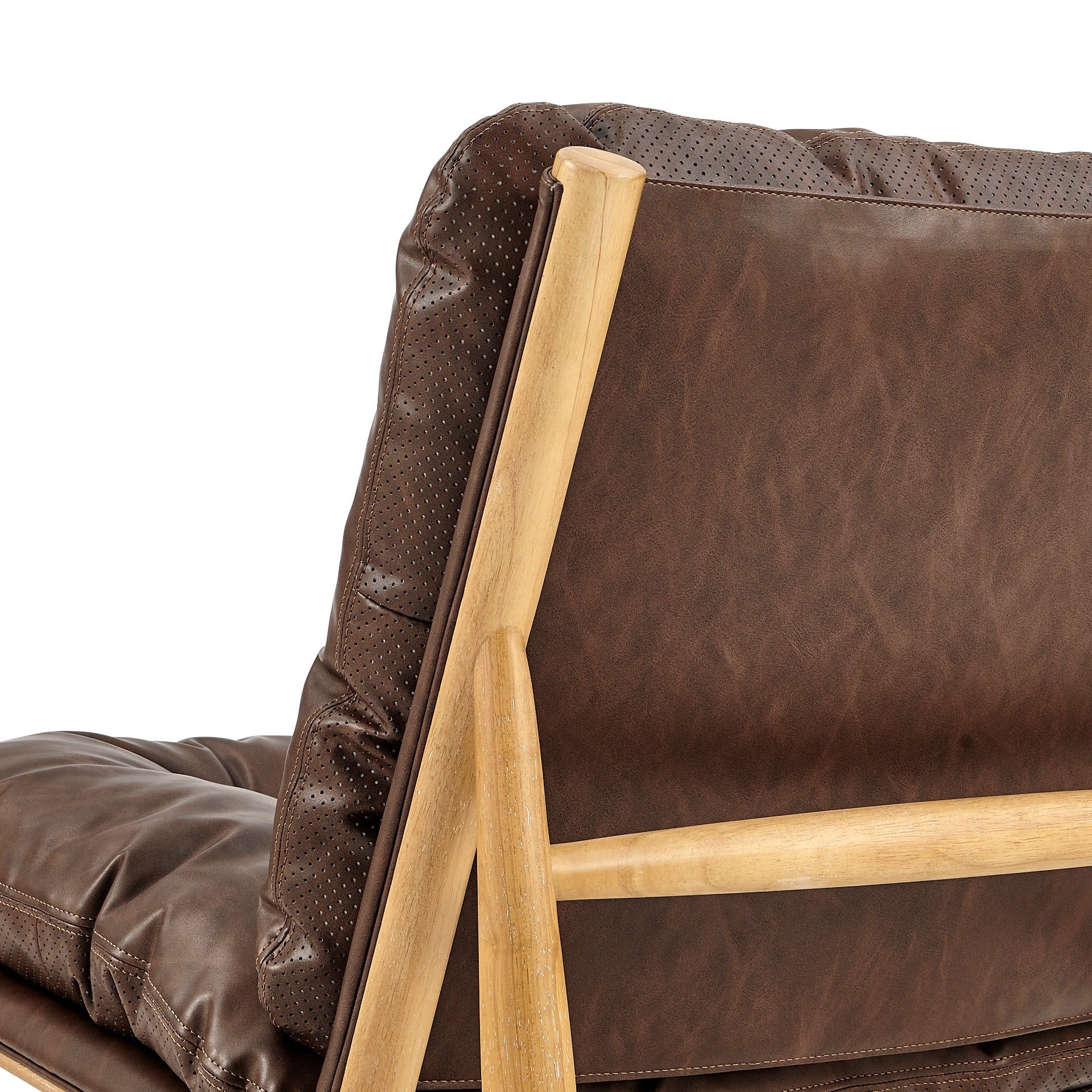 Oswald Faux Leather Tufted Accent Chair - What A Room