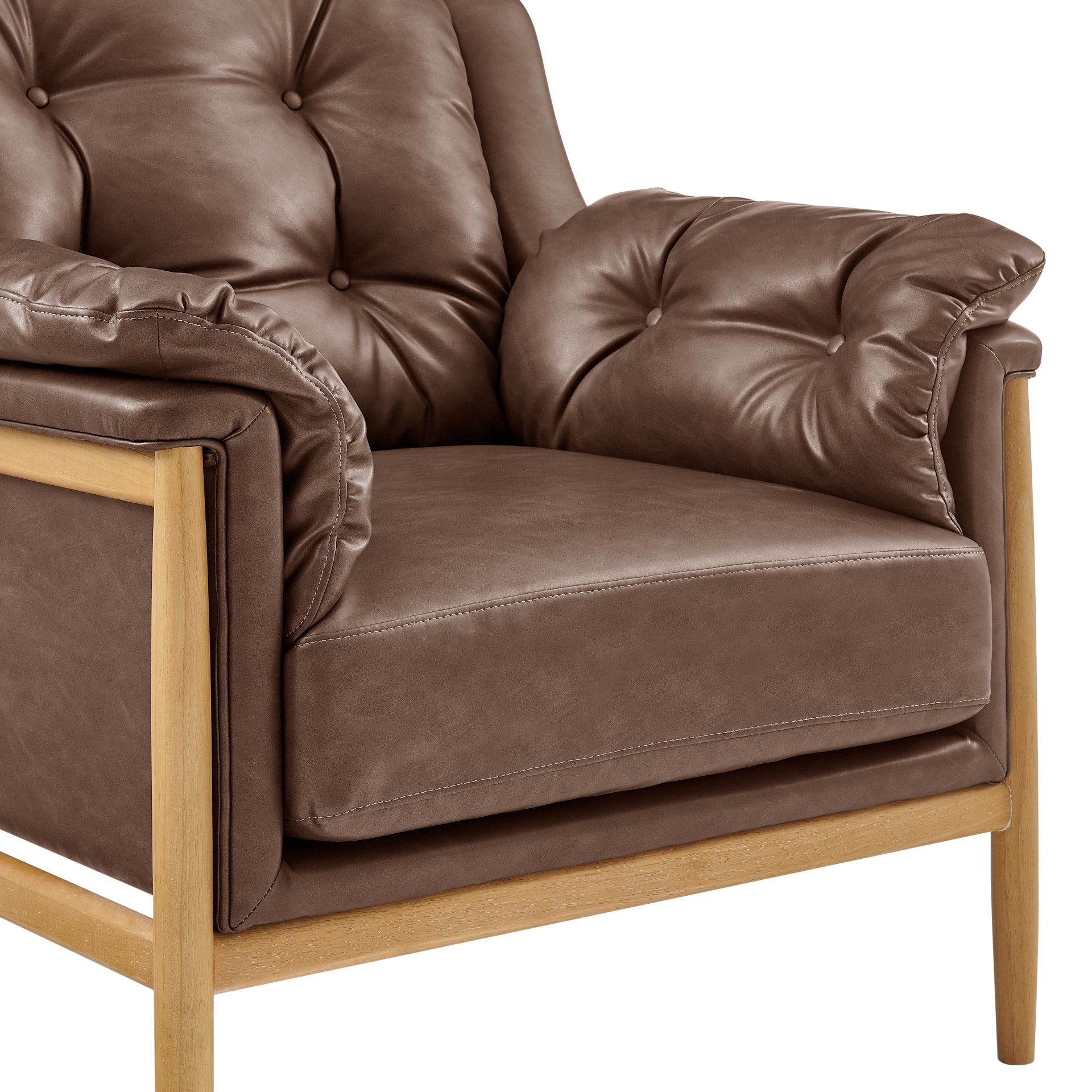 Larry Tufted Accent Arm Chair - What A Room