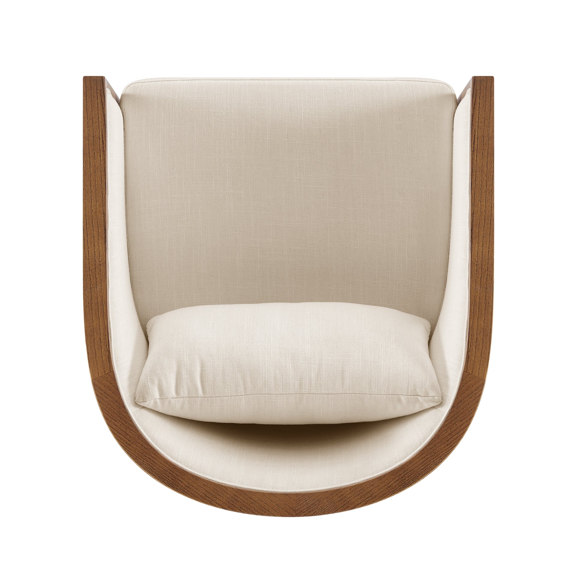 Marilyn Fabric Swivel Accent Arm Chair w/ Rattan Black Frame - What A Room