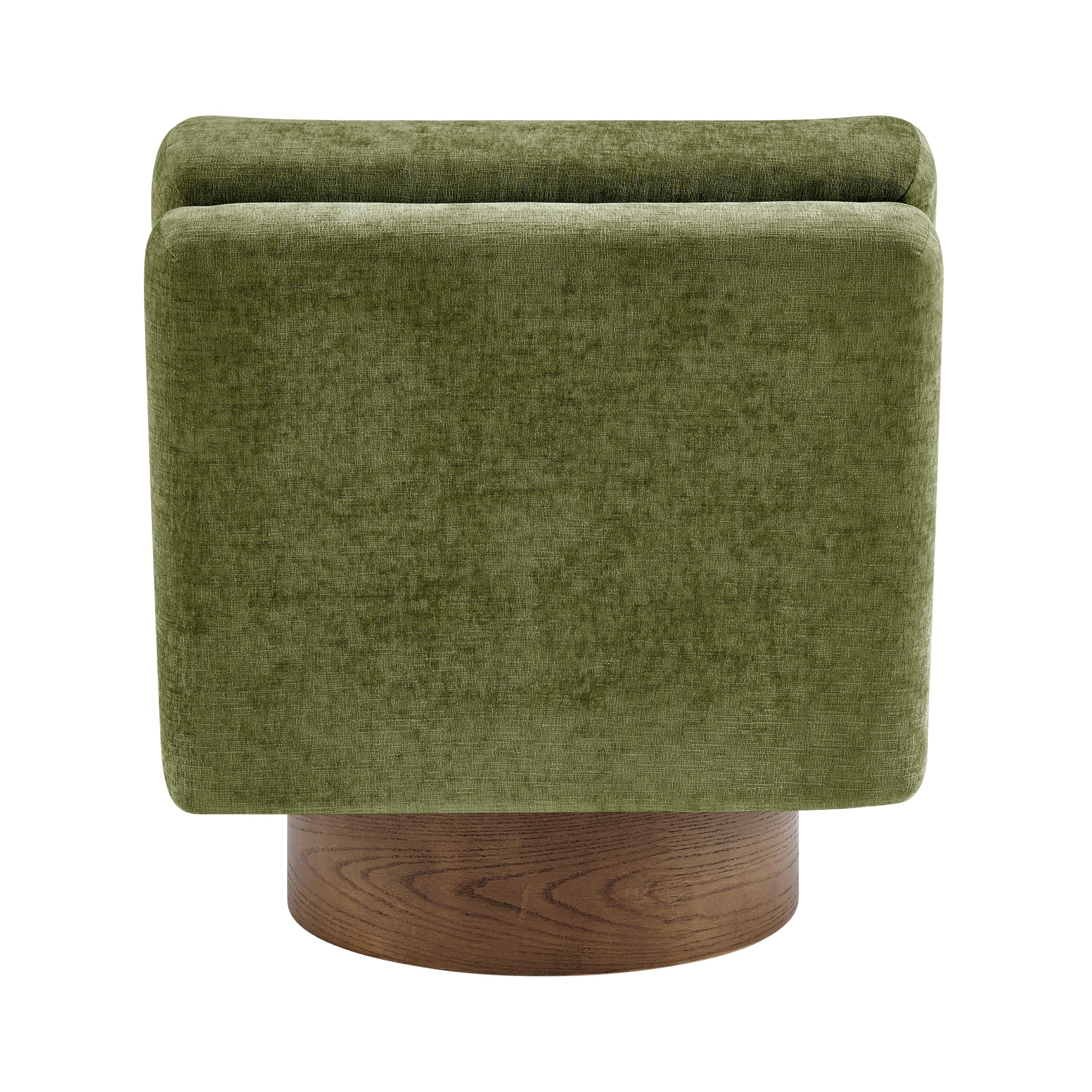 Zenda Fabric Swivel Accent Chair w/ Wooden Base - What A Room