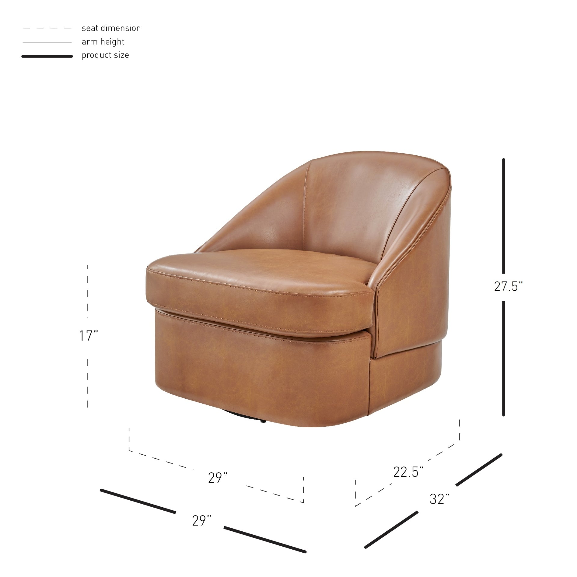 Hurley Swivel Accent Chair - What A Room