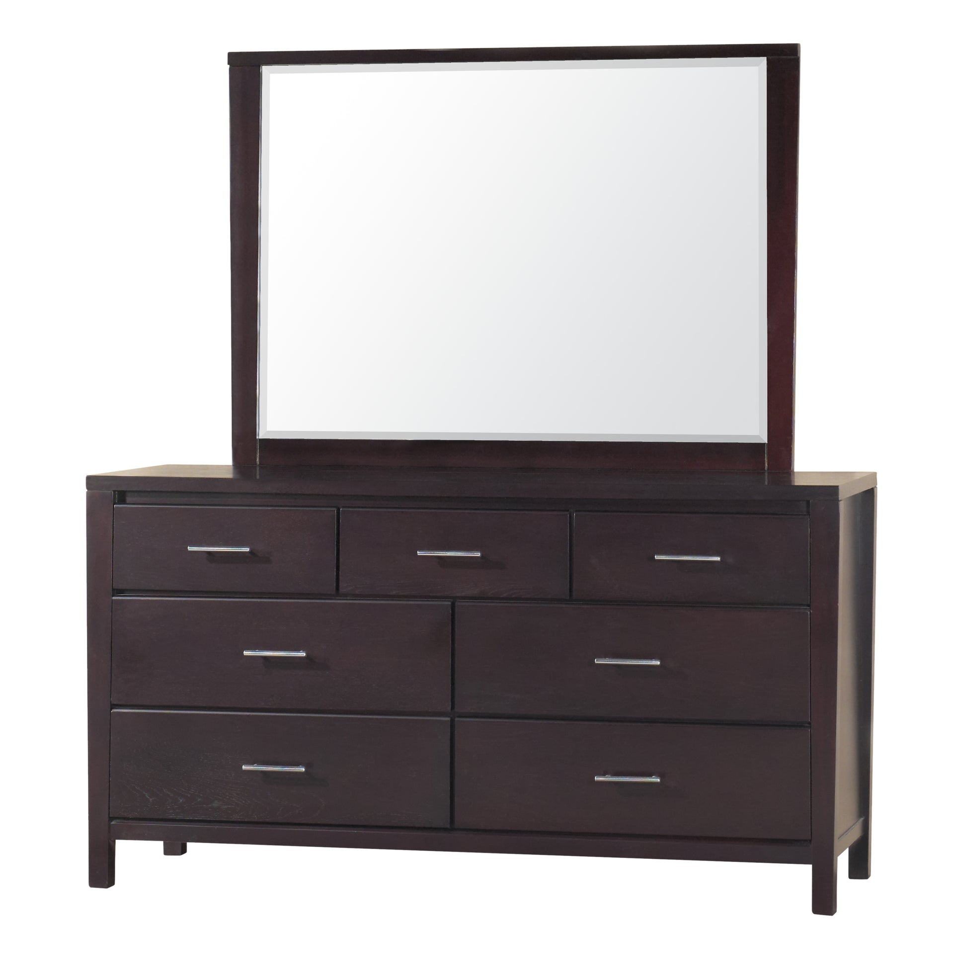 Nevis Seven Drawer Dresser in Espresso - What A Room