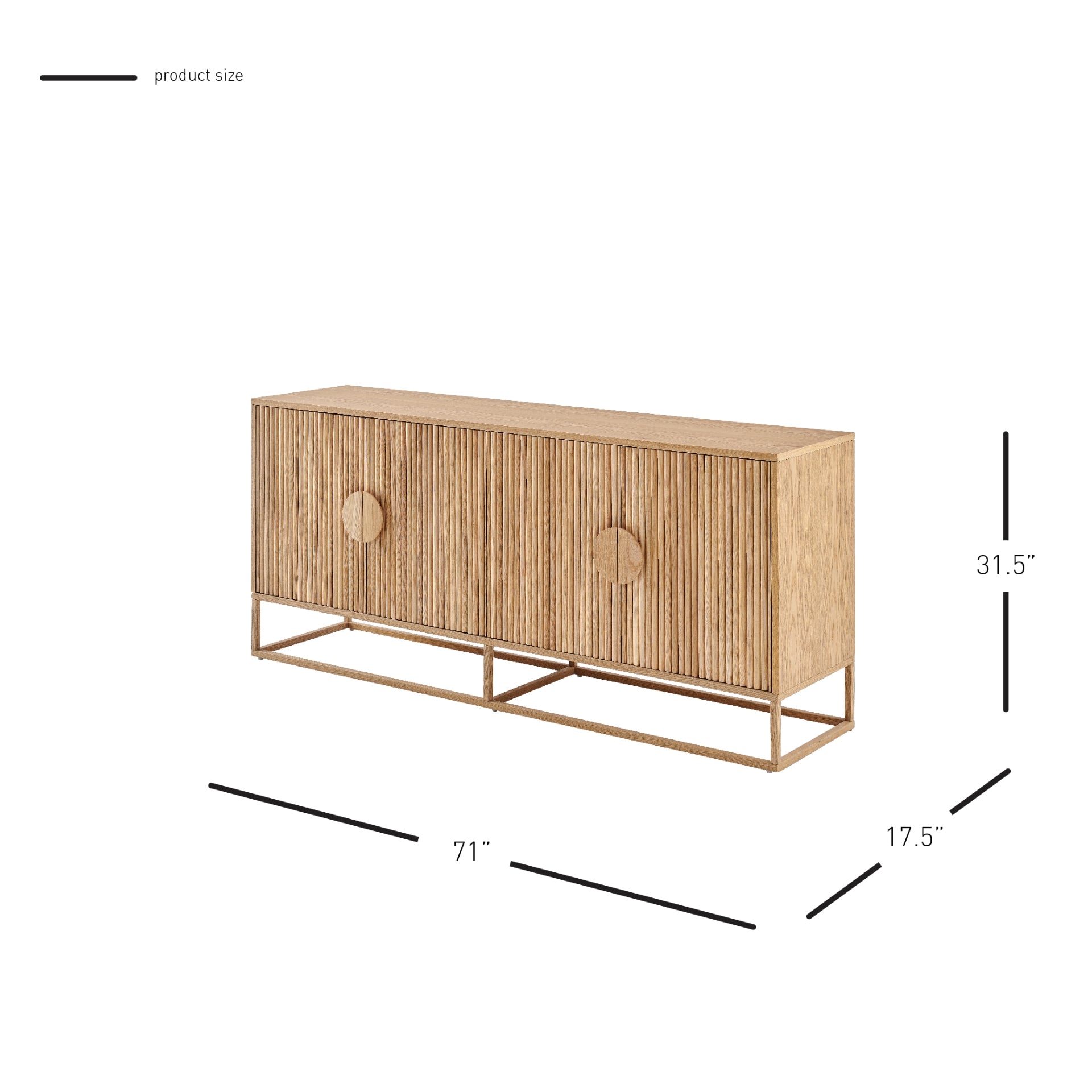 Ingrid Sideboard w/ 4 Doors - What A Room