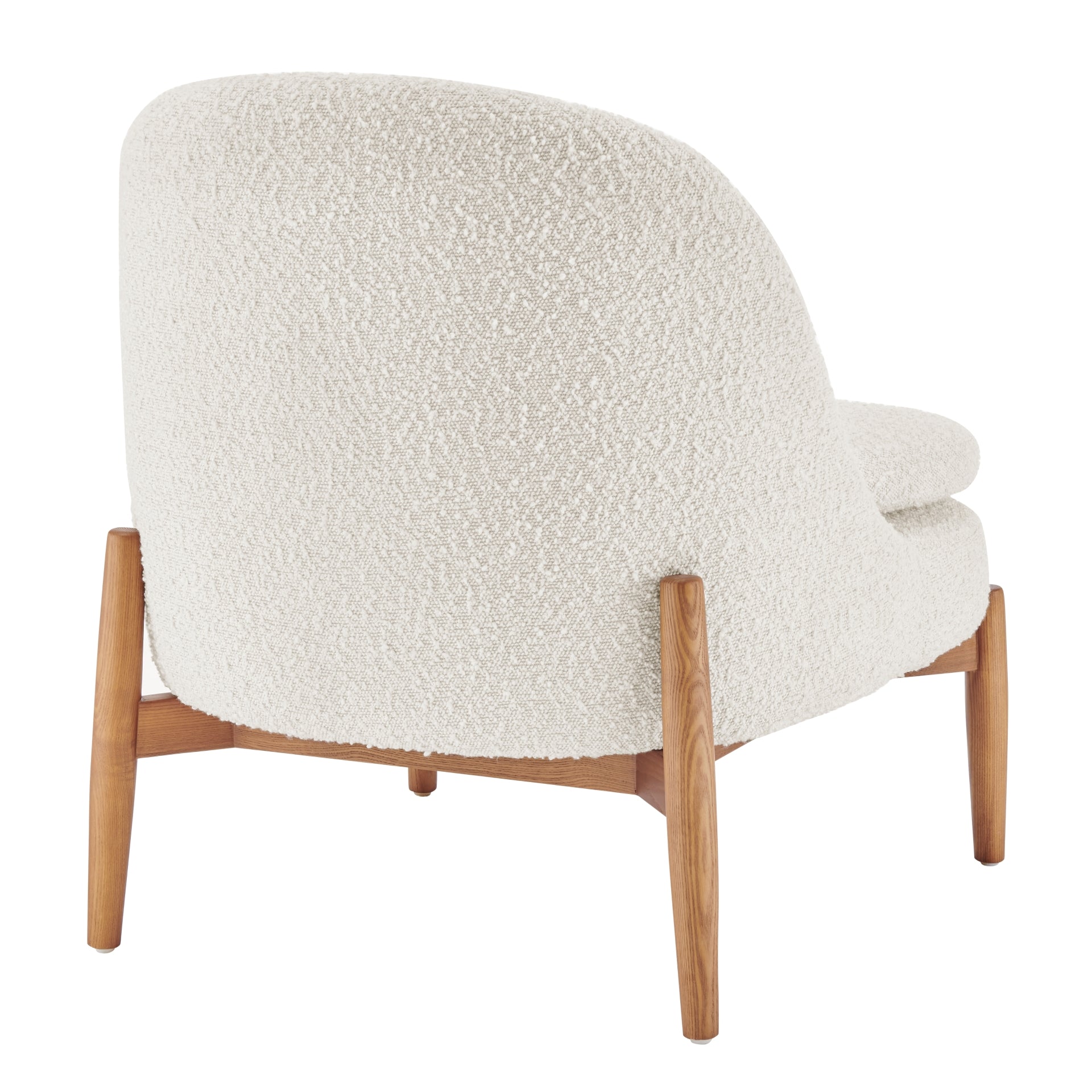 Adriana  Fabric Accent Chair Walnut Legs - What A Room