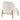 Adriana  Fabric Accent Chair Walnut Legs - What A Room