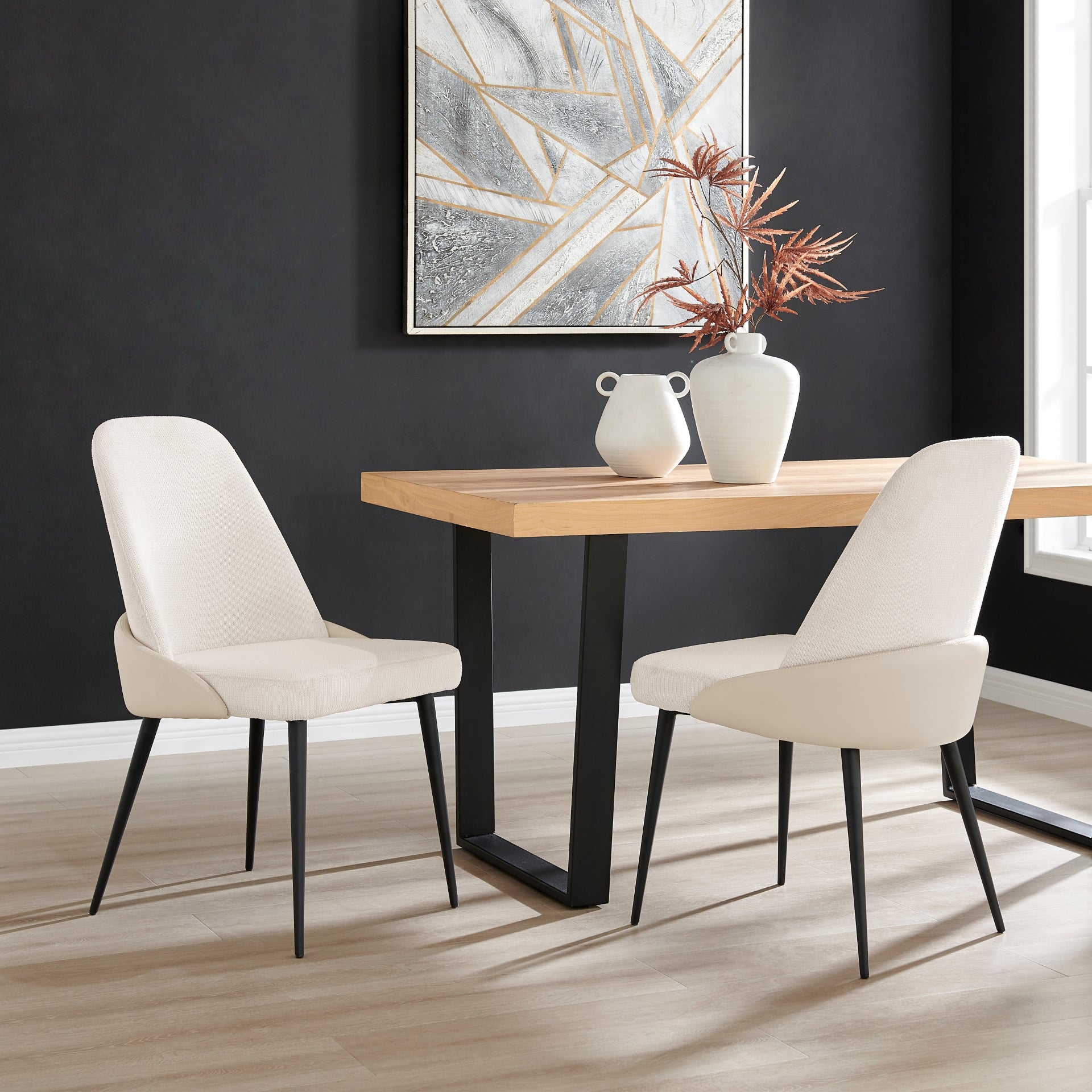 Elodie Fabric/ Dining Side Chair (Set of 2) - What A Room