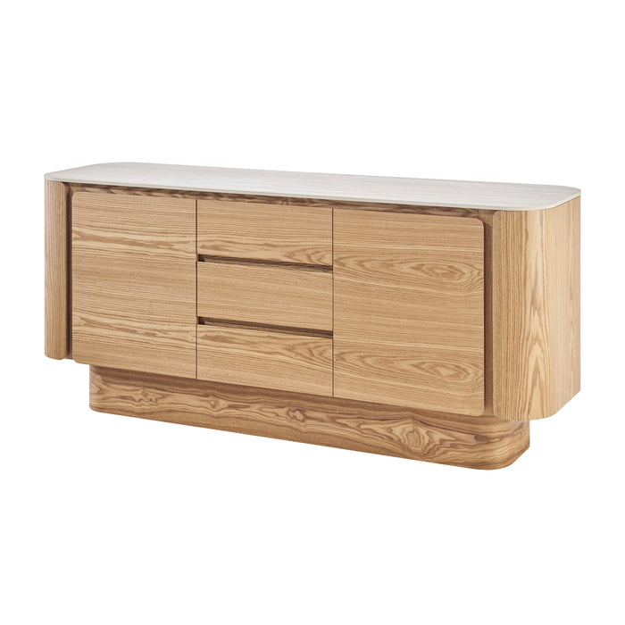 Cresta Sideboard 3 Drawers + 2 Doors w/ Sintered Stone Top