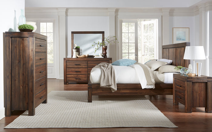 Meadow Six Drawer Solid Wood Dresser in Brick Brown - What A Room