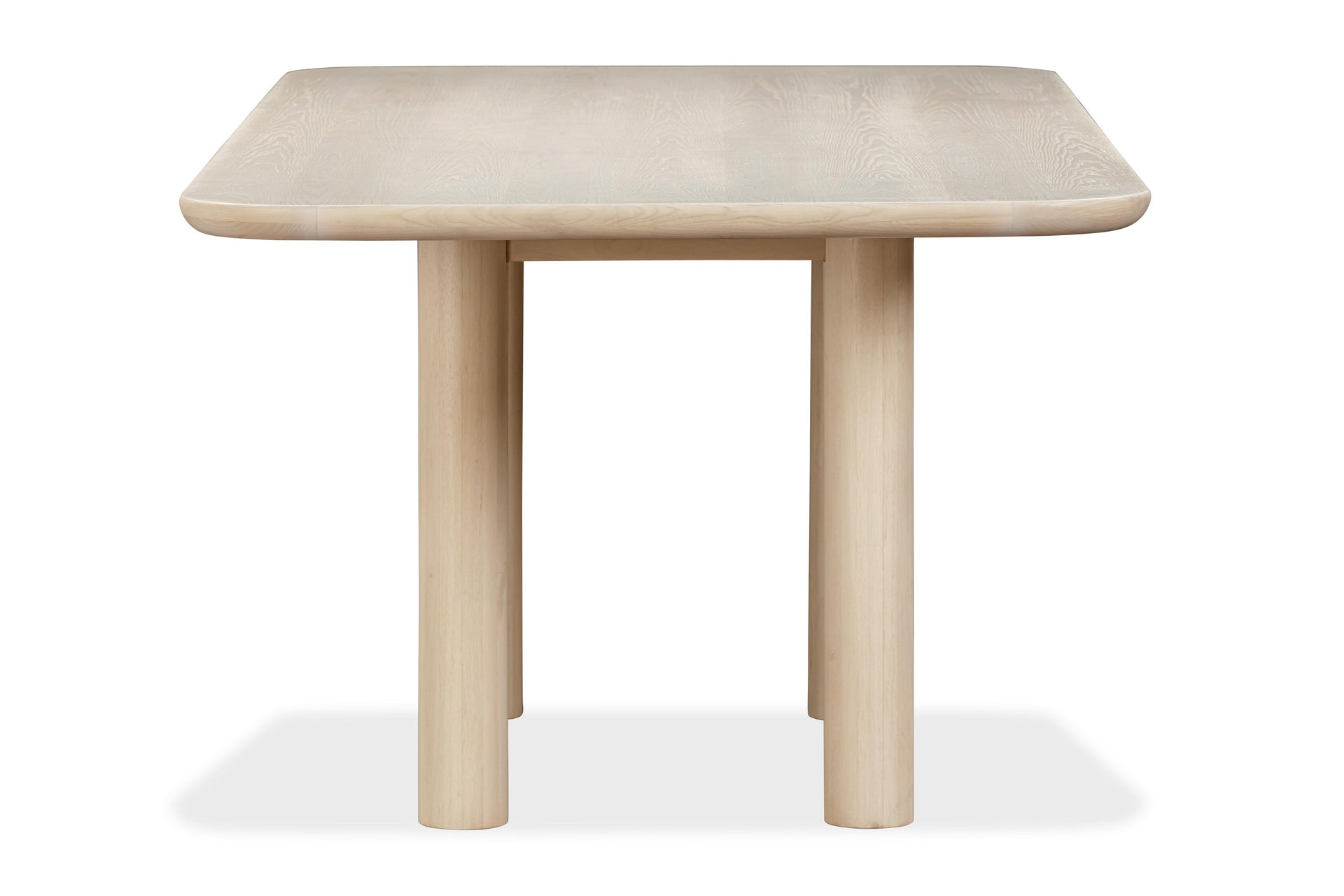 Liv Ash Wood Rectangular Dining Table in White Sand - What A Room