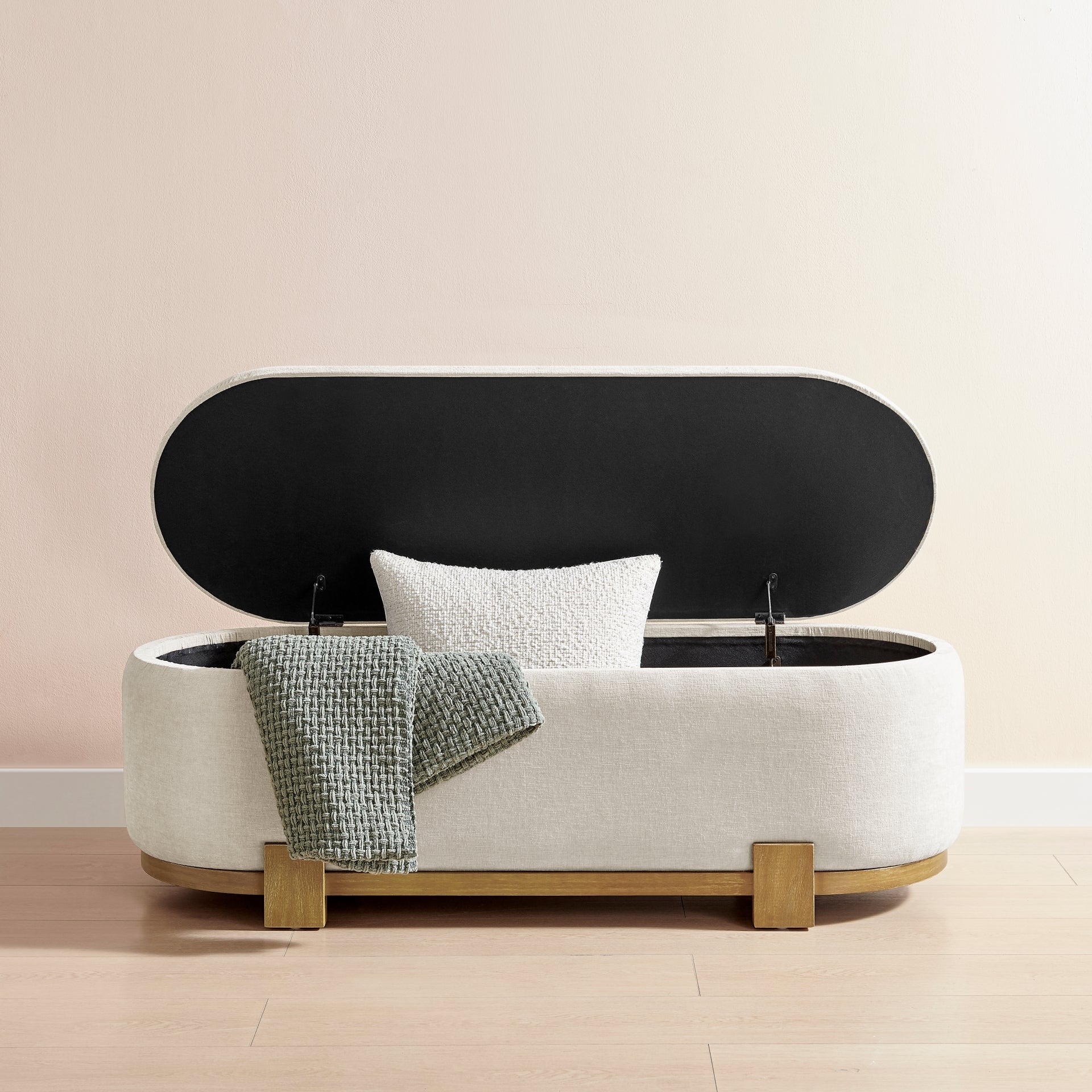Ayleen Chenille Storage Bench - What A Room