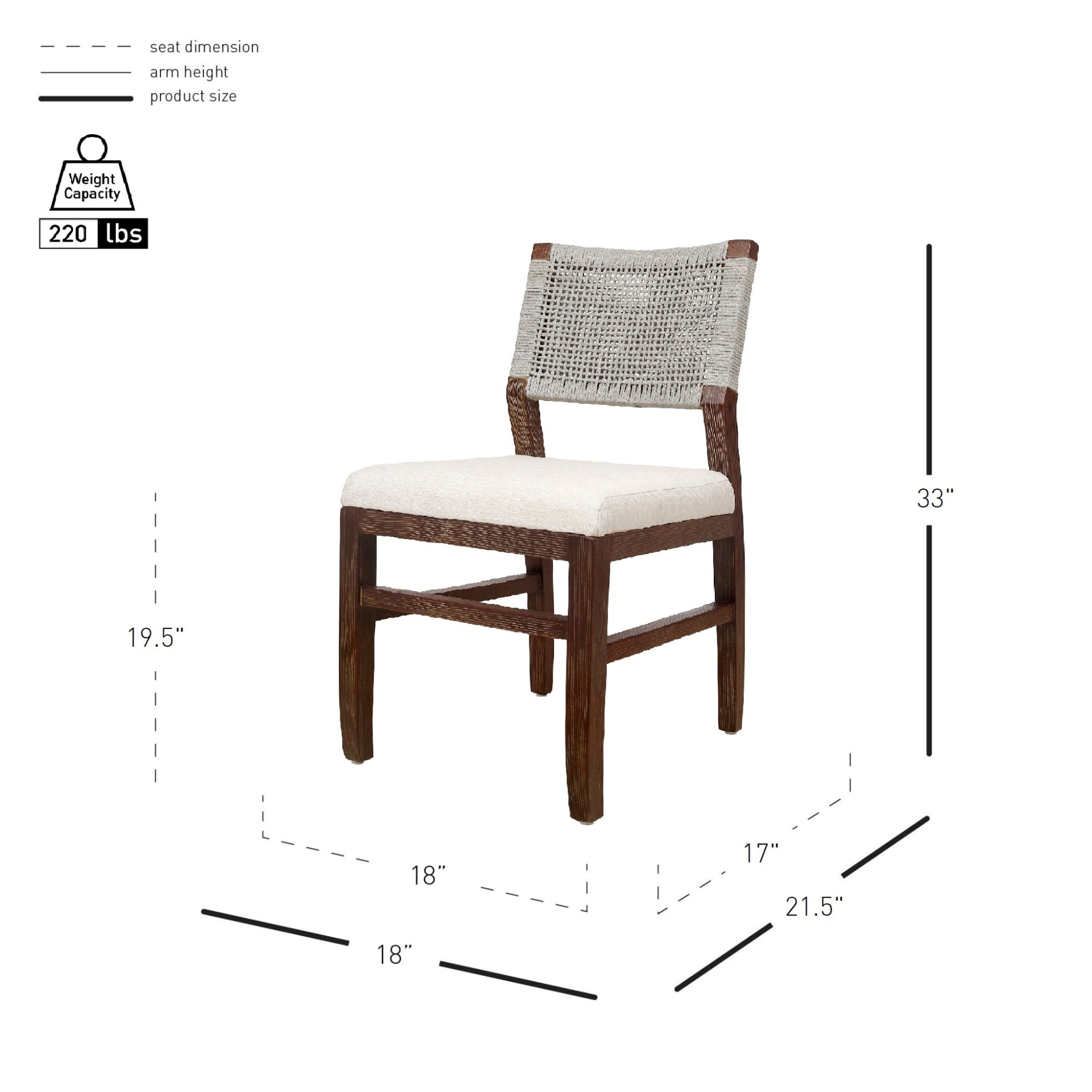 Pierre Rope Dining Side Chair (Set of 2) - What A Room