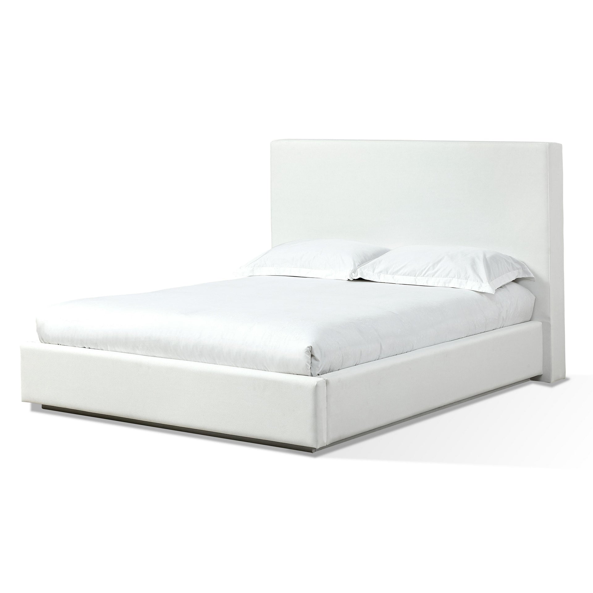 One Upholstered Footboard Storage Bed in Pearl - What A Room