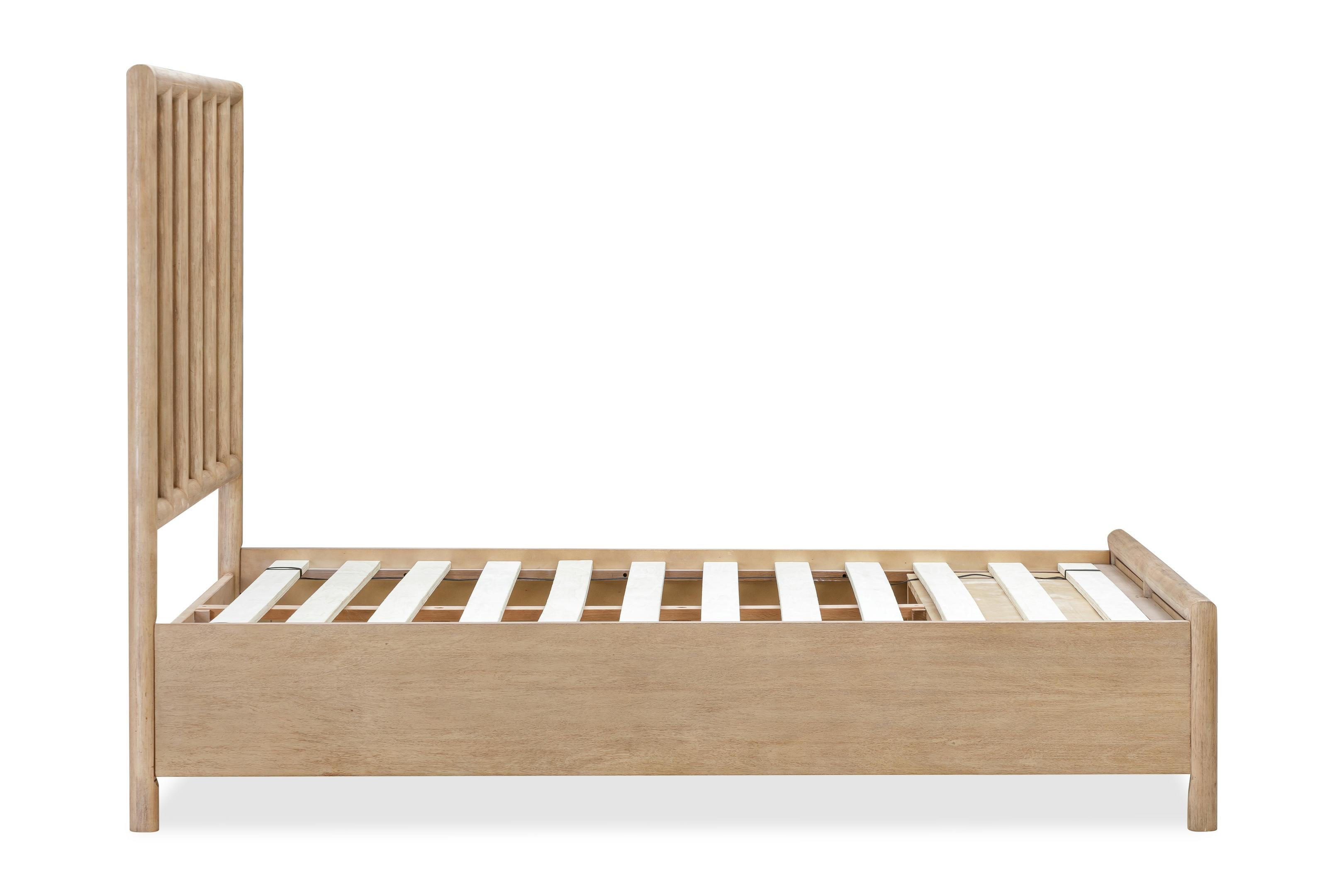 Dorsey Wooden Two Drawer Storage Bed in Granola - What A Room