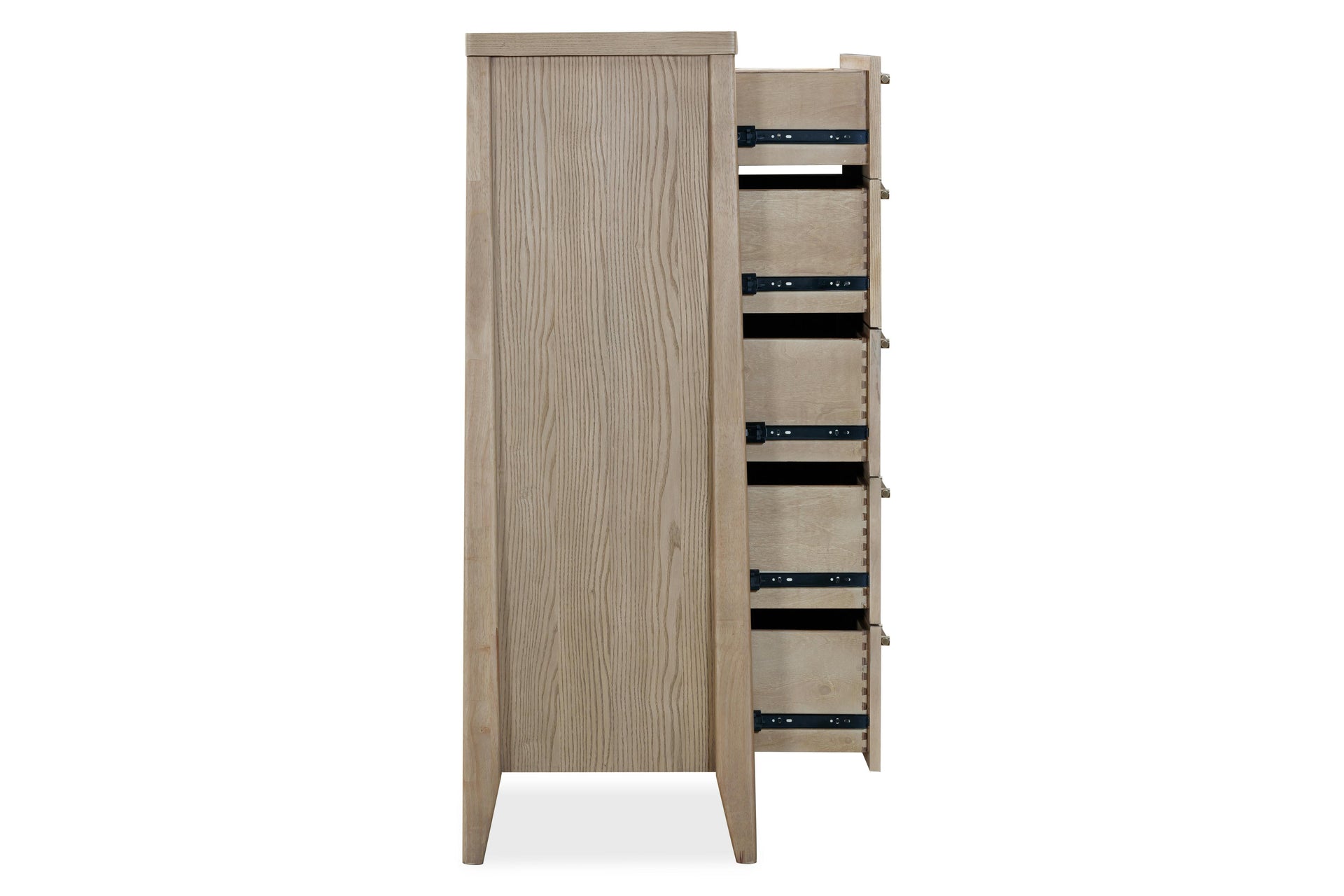 Sumire Five Drawer Ash Wood Chest in Ginger - What A Room