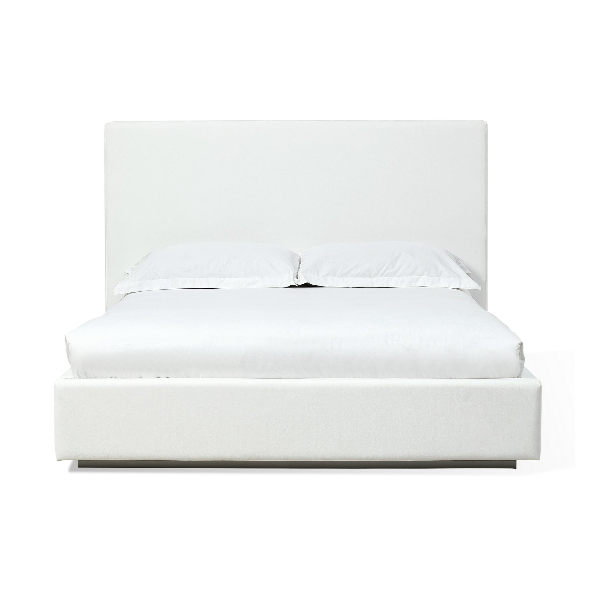 One Upholstered Platform Bed in Pearl - What A Room