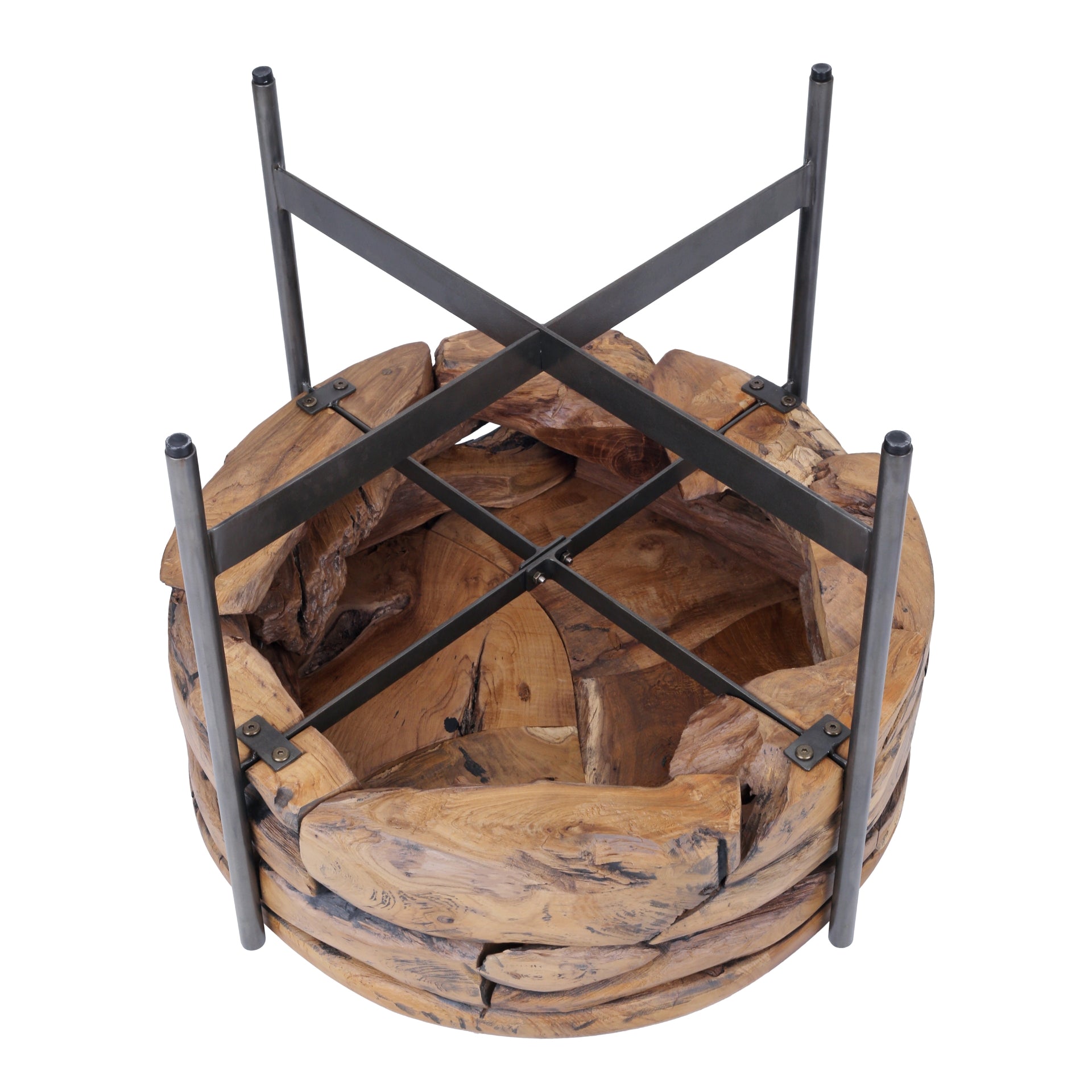 Bardo Reclaimed Teak Side/ End Table - What A Room