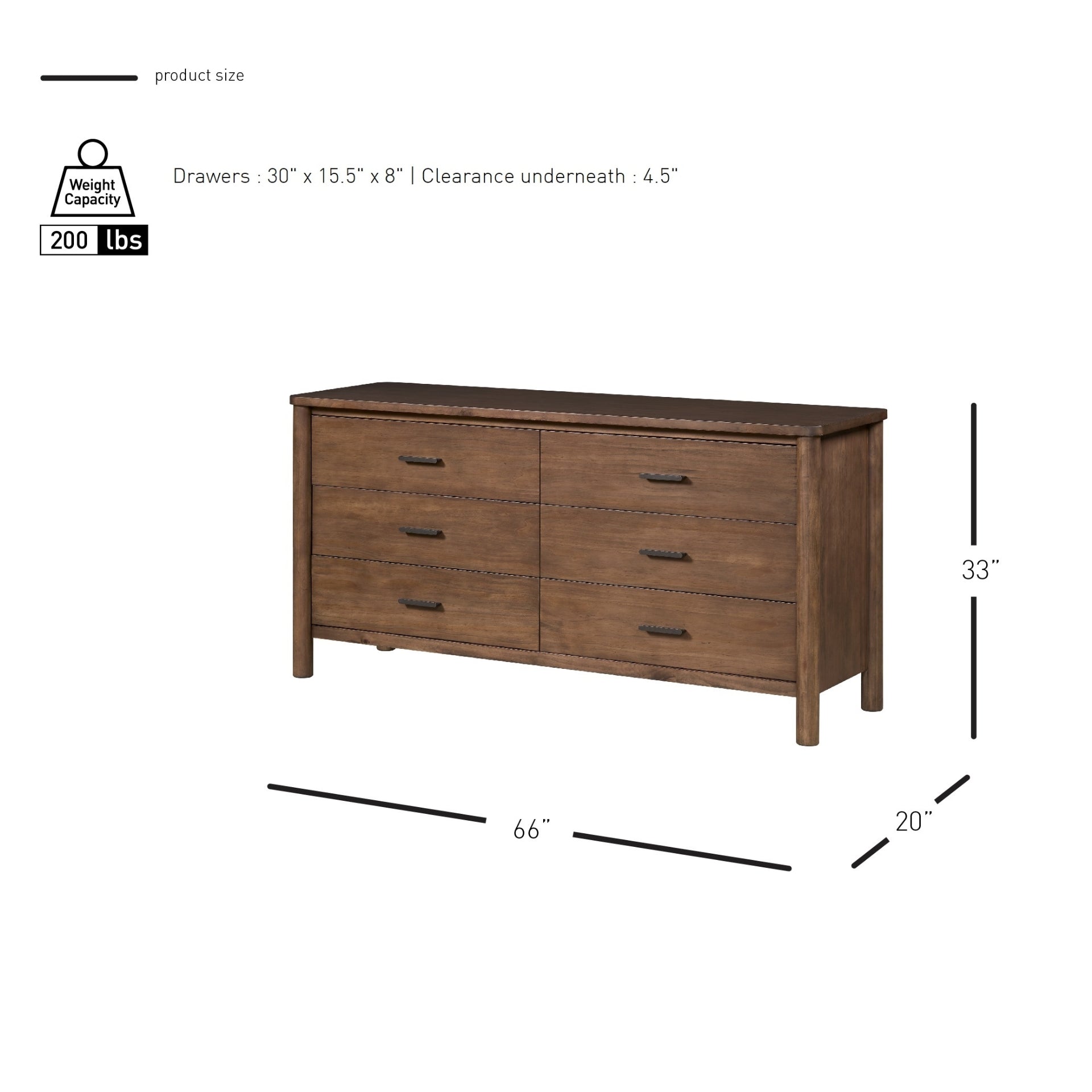 Bloomfield Dresser 6 Drawers - What A Room