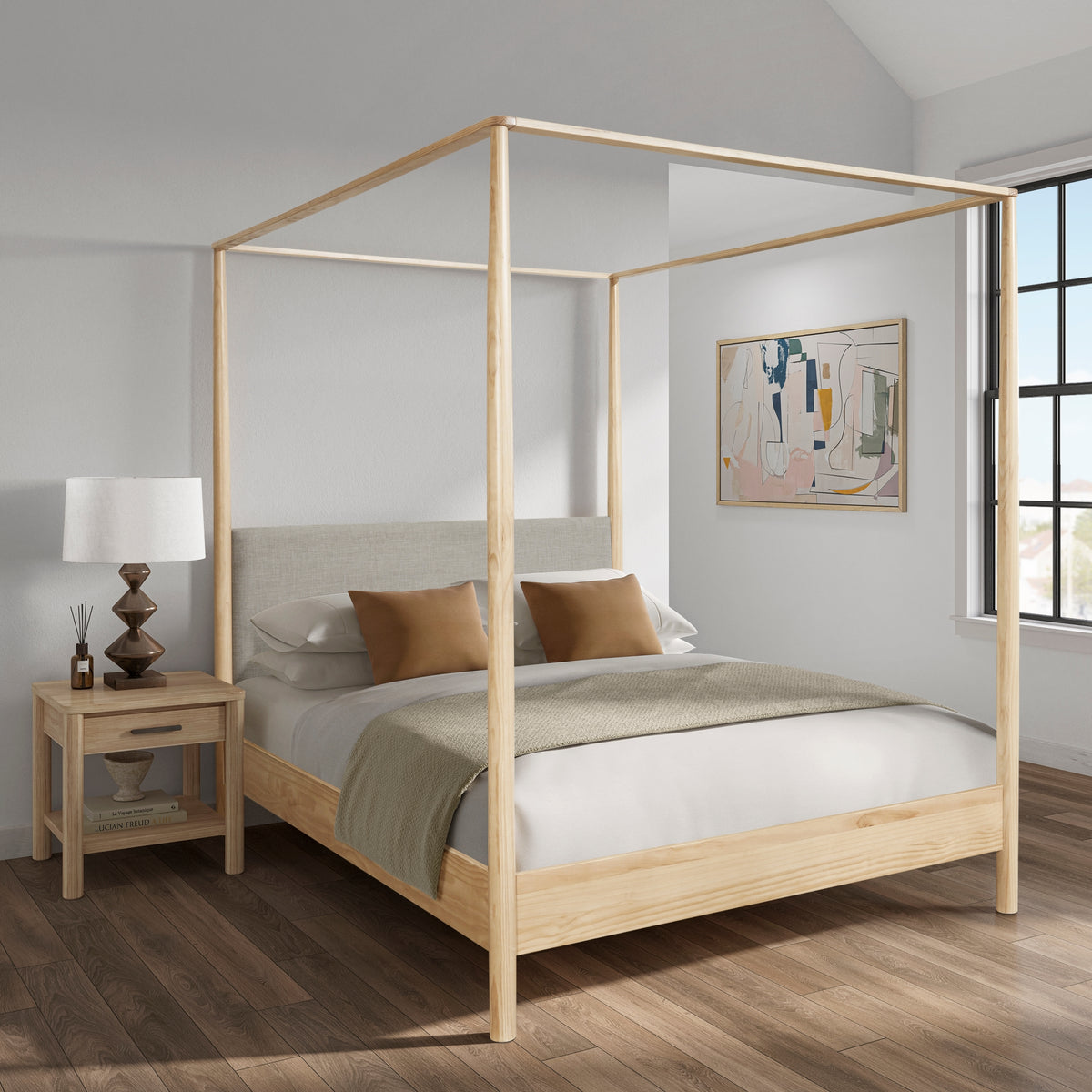Bloomfield Queen Canopy Bed Set - What A Room