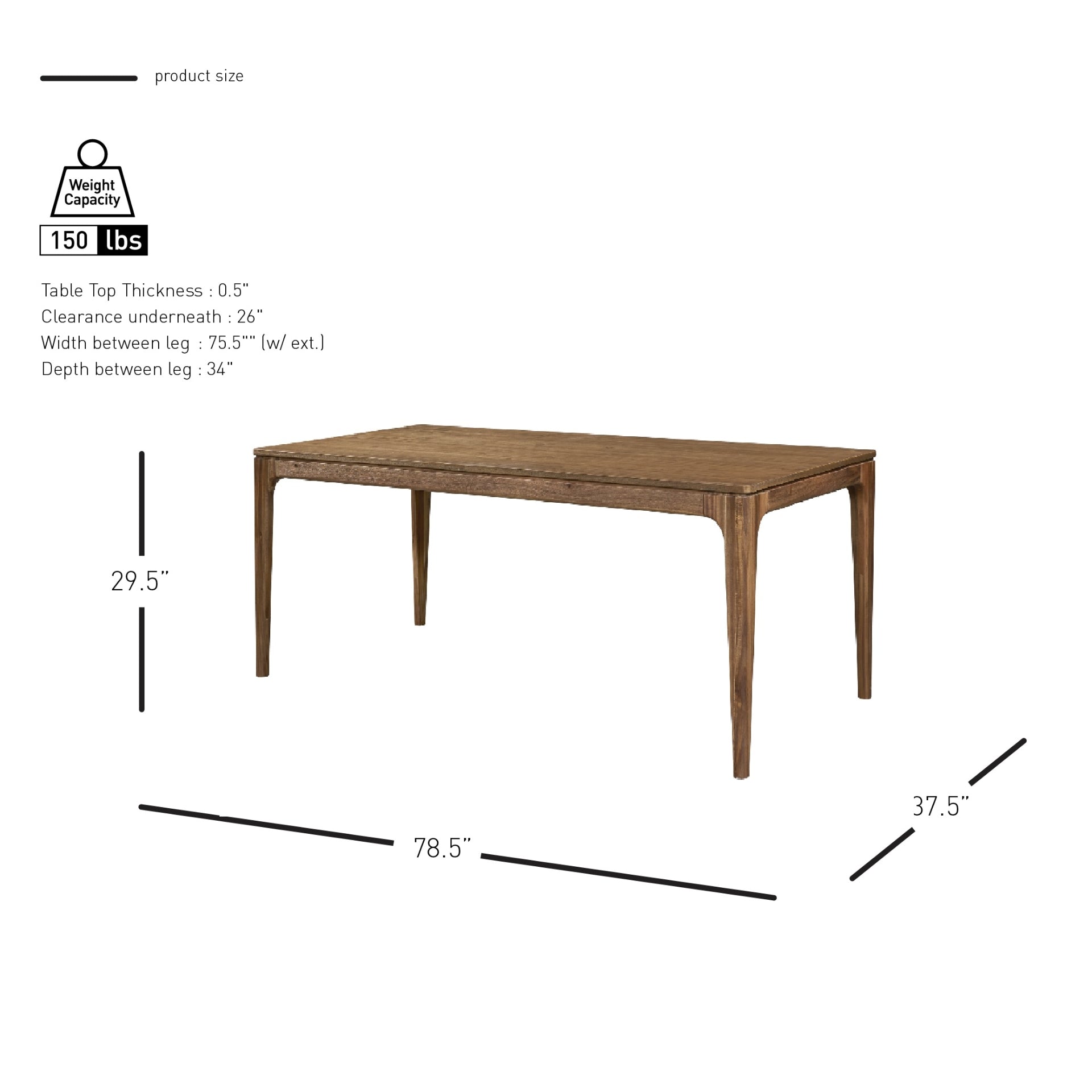 Hereford 79" Dining Table - What A Room
