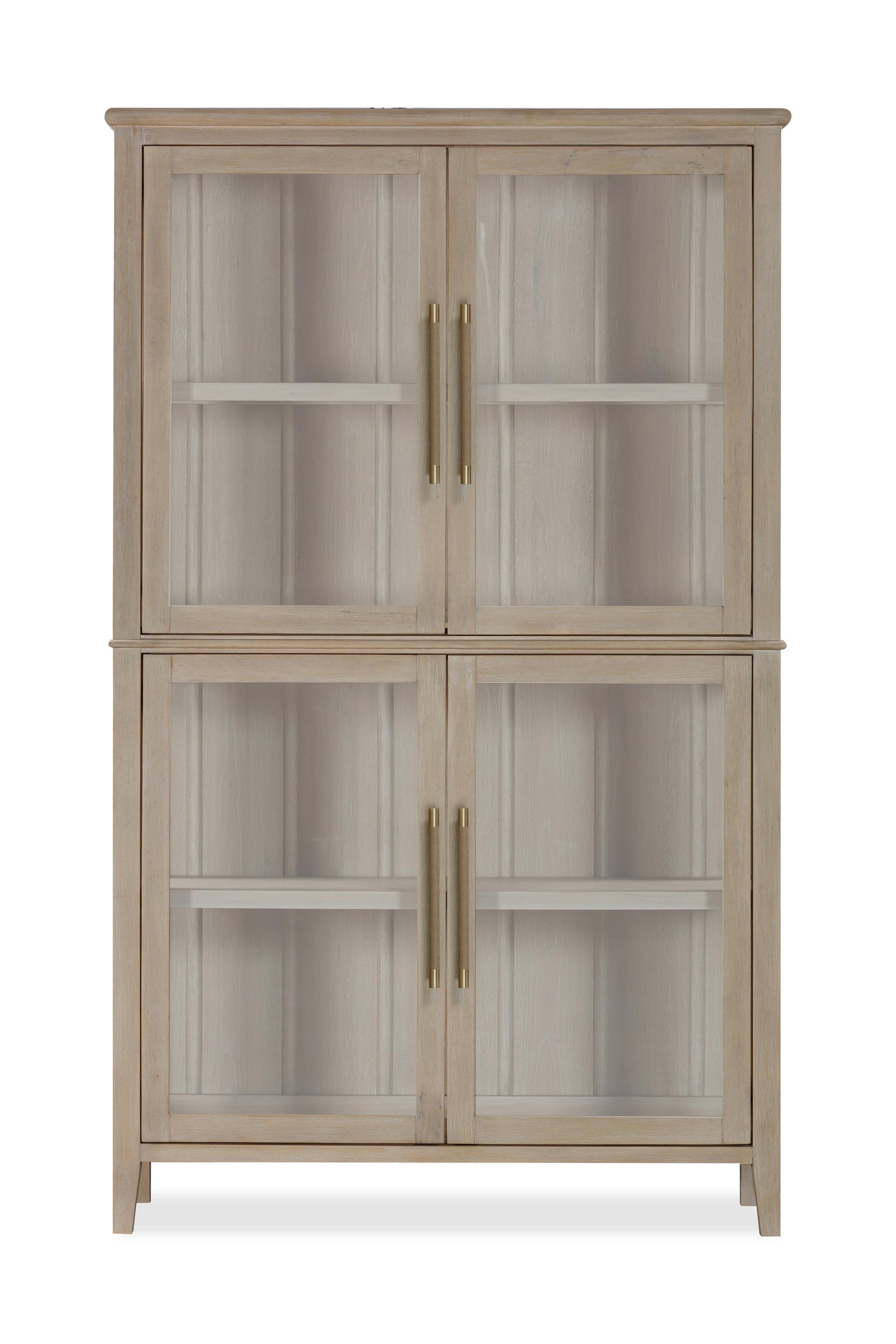 Camden Four Door Shiplap Curio in Chai - What A Room