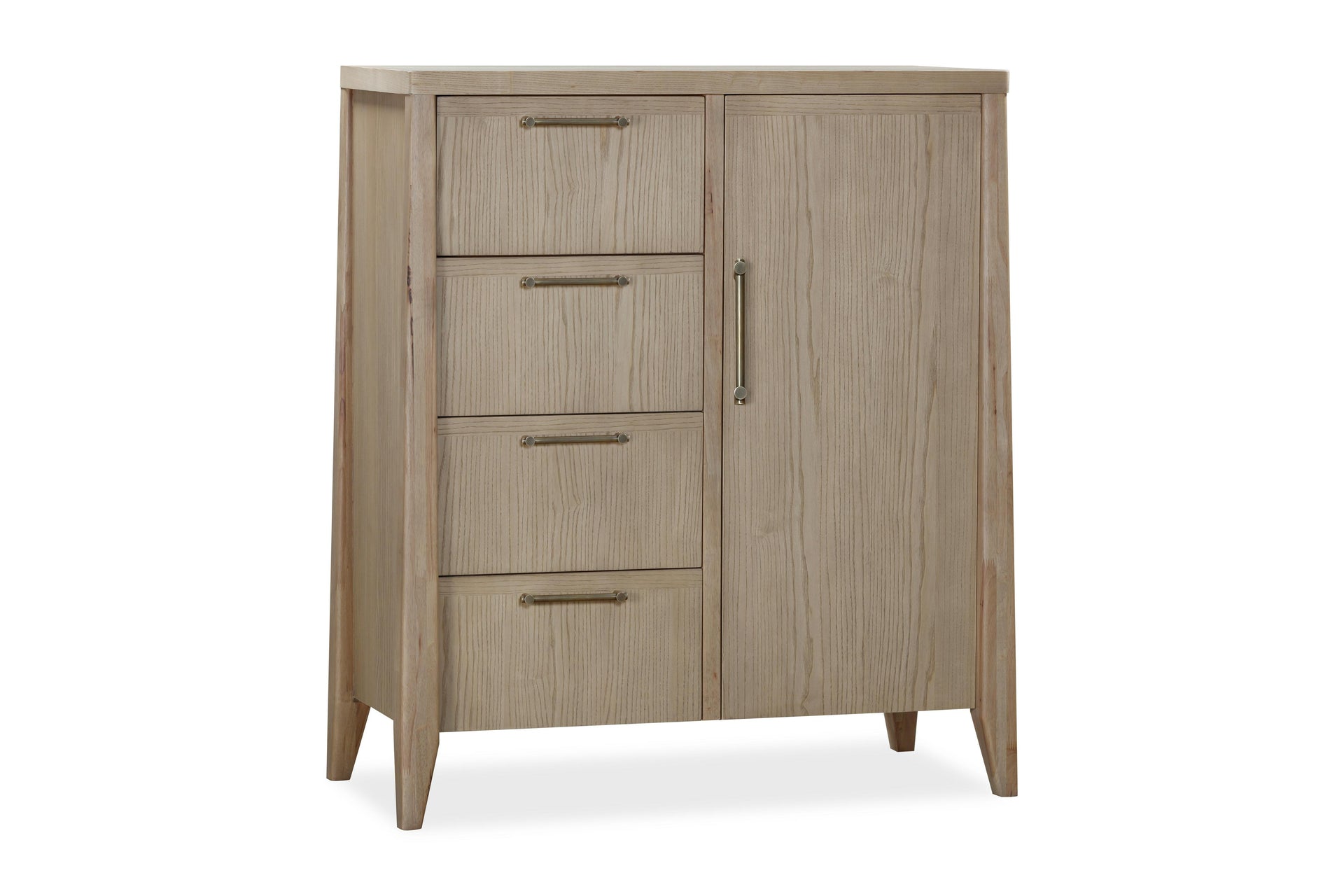 Sumire Four Drawer One Door Ash Wood Chest in Ginger - What A Room