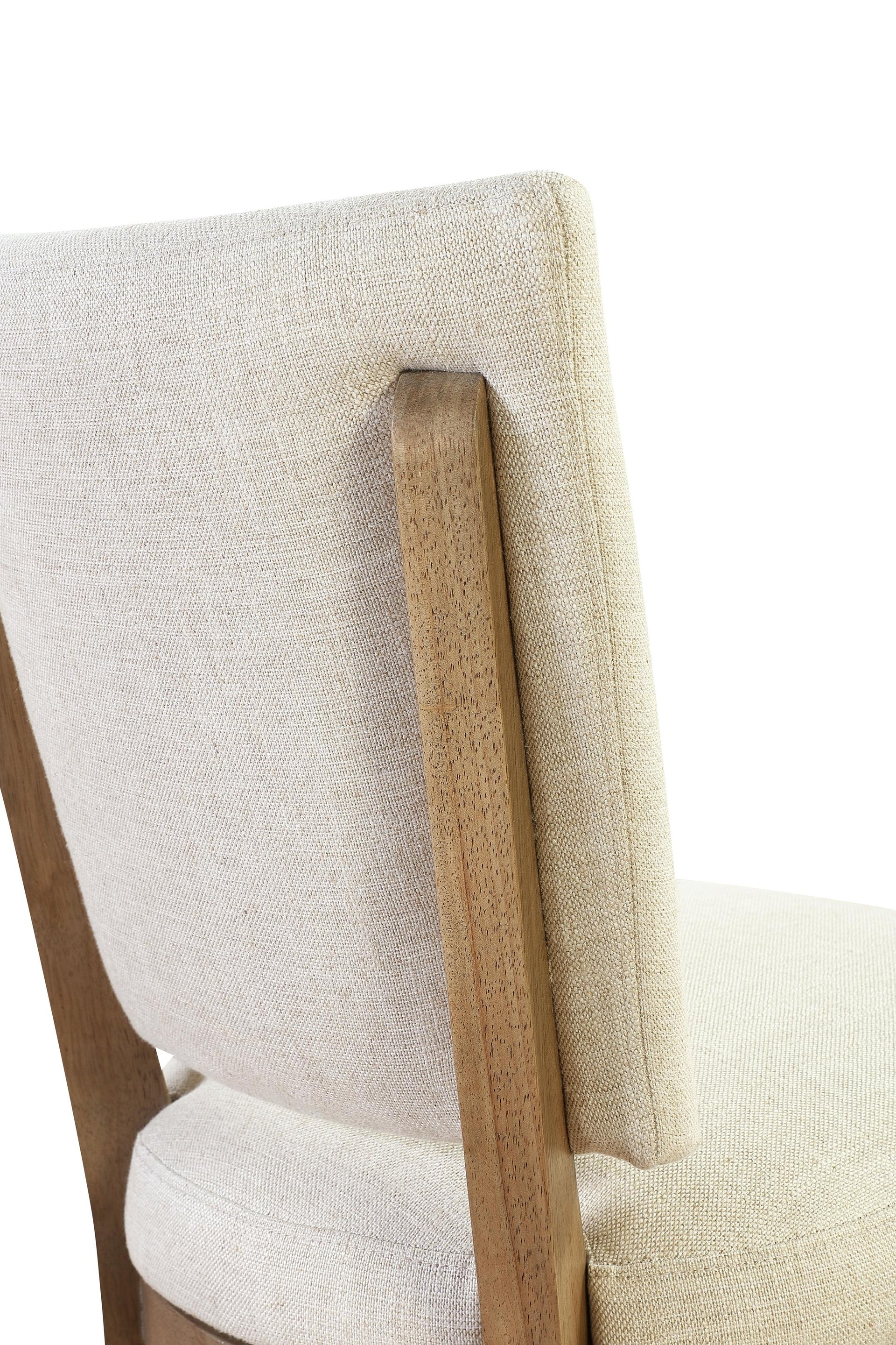 Sumner Channel Back Upholstered Dining Chair in Natural (Set of 2) - What A Room