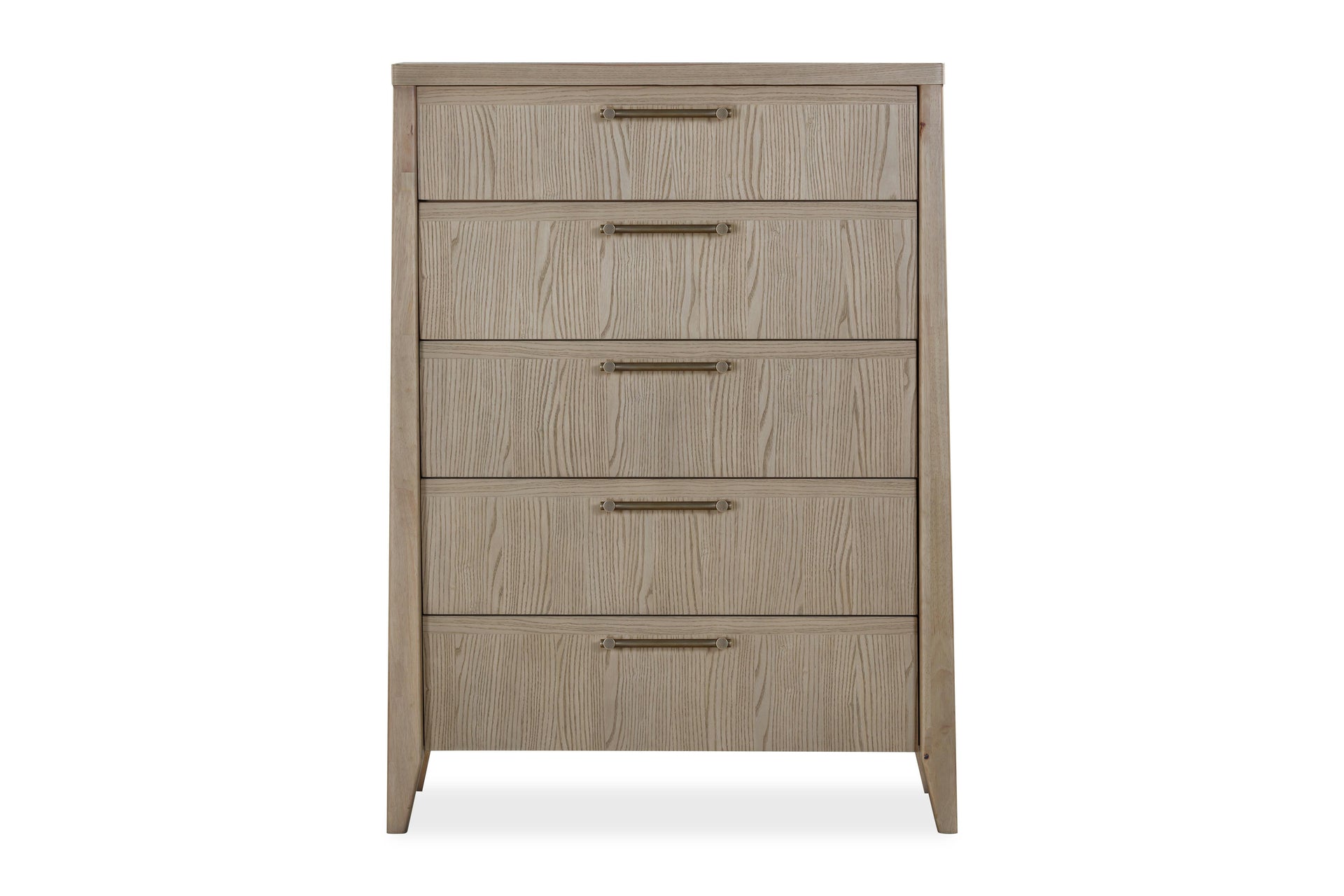 Sumire Five Drawer Ash Wood Chest in Ginger - What A Room