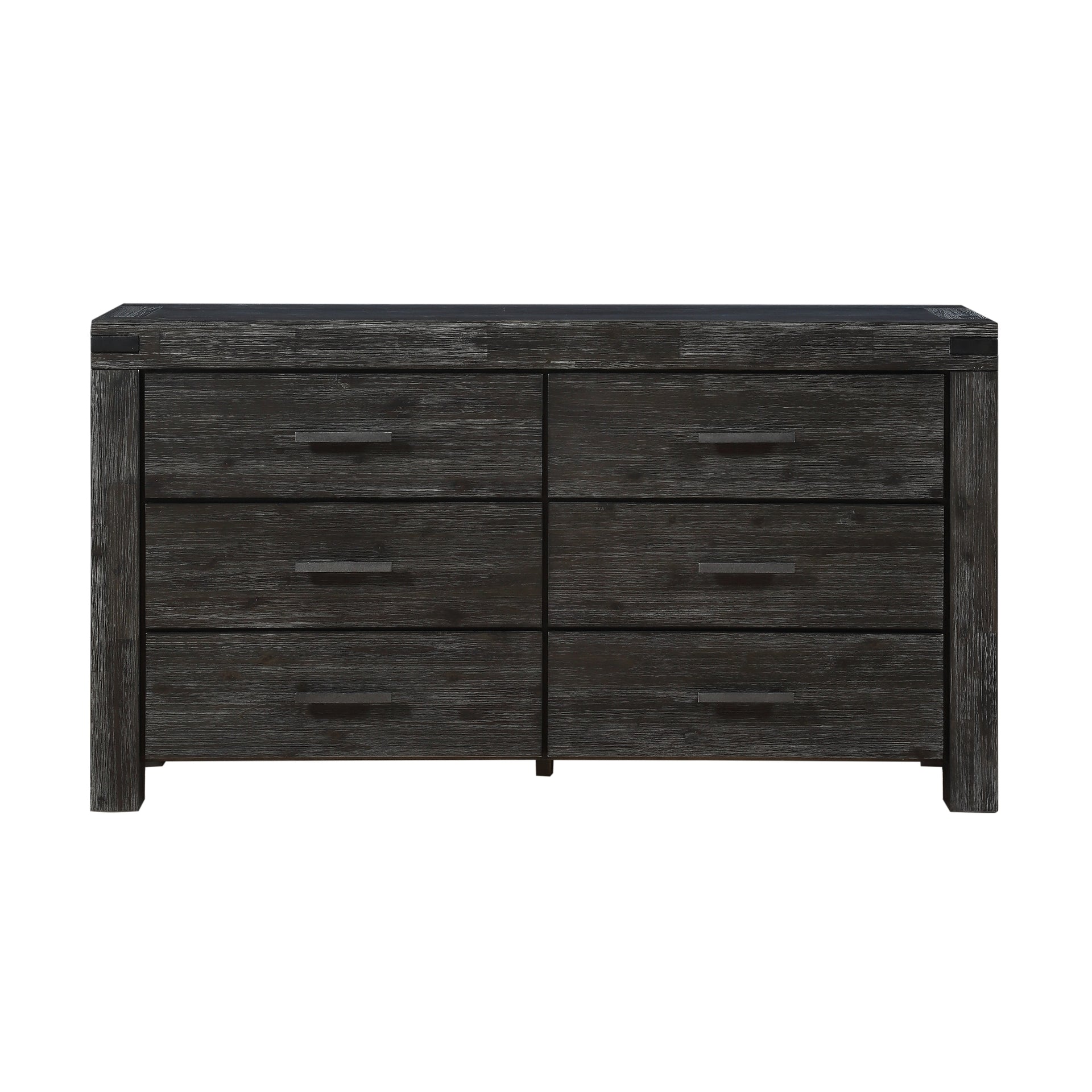 Meadow Six Drawer Solid Wood Dresser in Graphite - What A Room