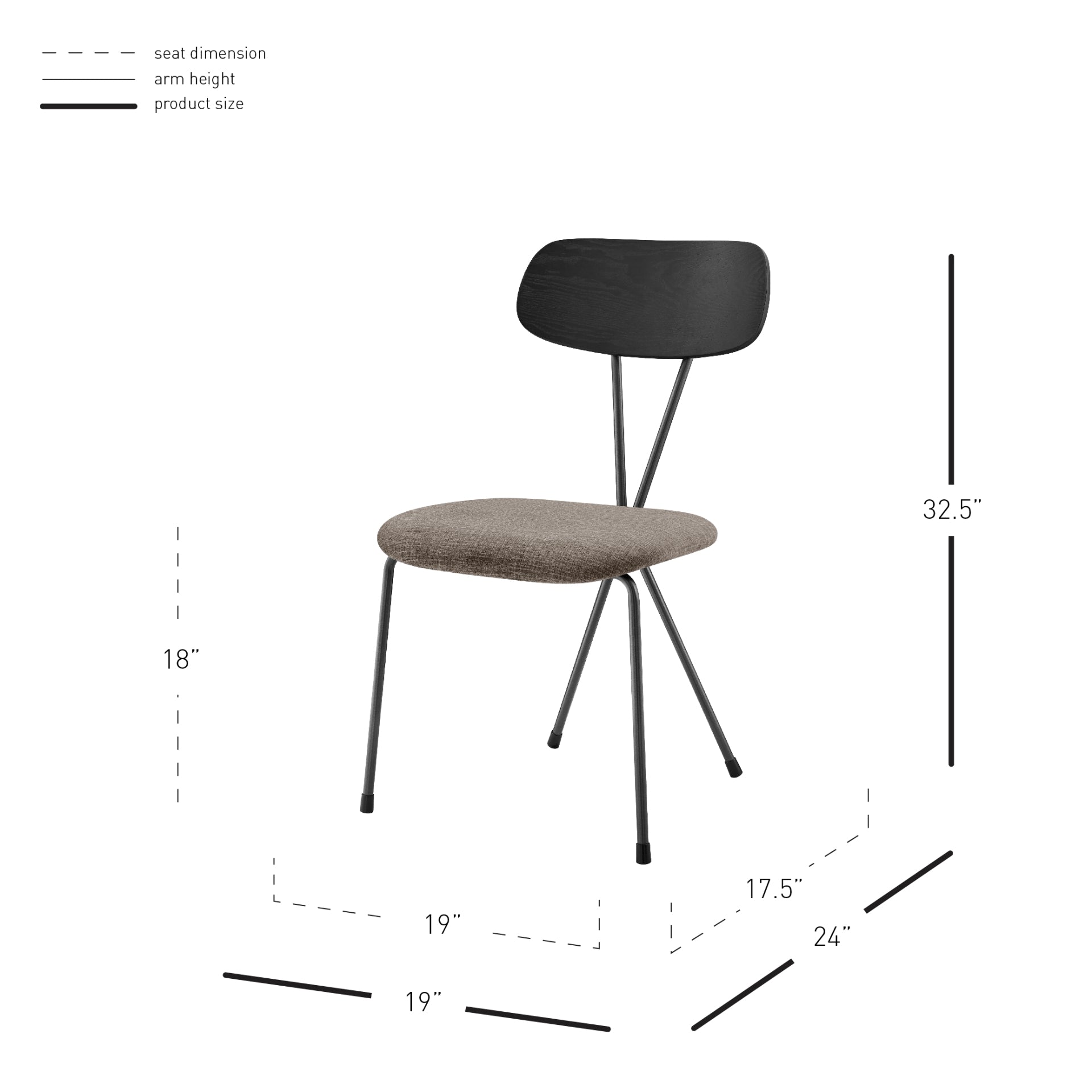 Elise Fabric Dining Side Chair (Set of 4) - What A Room