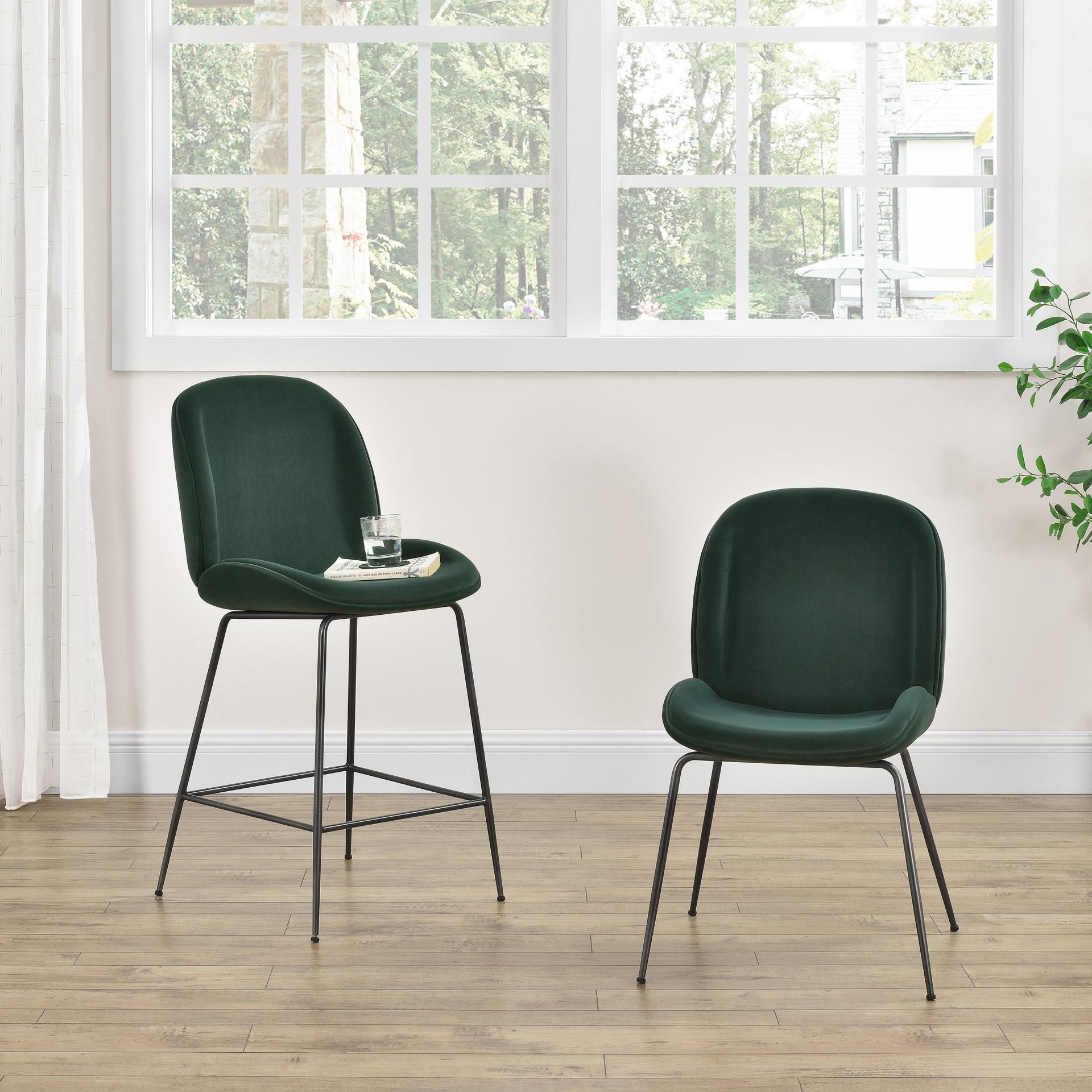 Lucy Velvet Fabric Dining Side Chair - What A Room