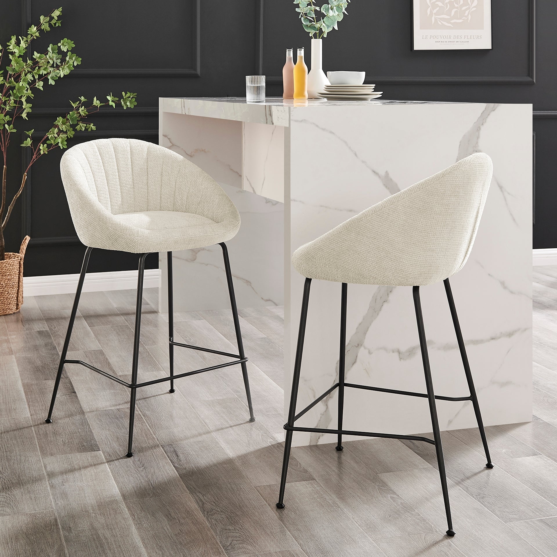 Watson Fabric Counter Stool (Set of 2) - What A Room