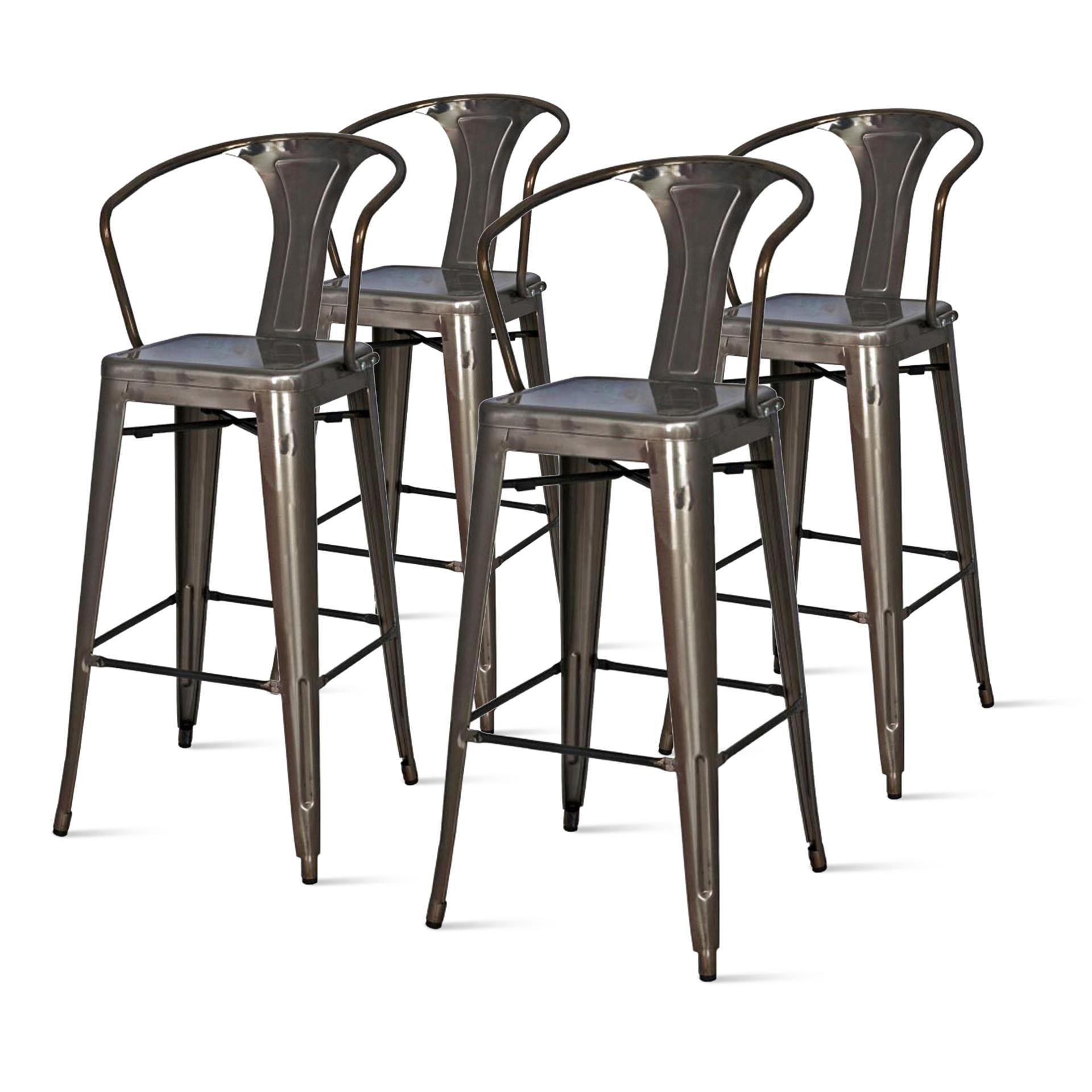 Metropolis Metal Counter Stool (Set of 4) - What A Room